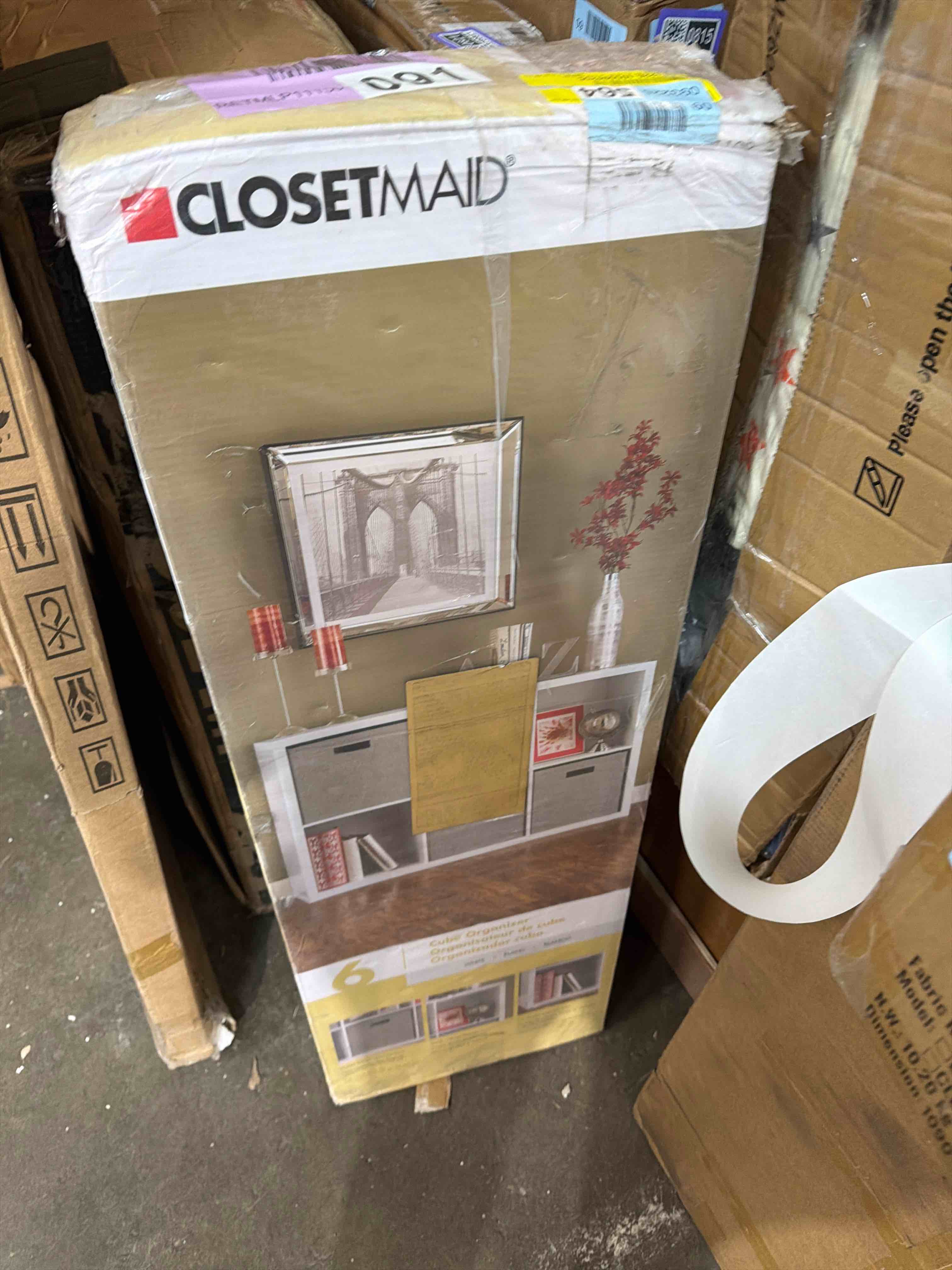 Condition photo showing New/Like New for Decorative Storage 30" H x 43.98"  W Cube Bookcase