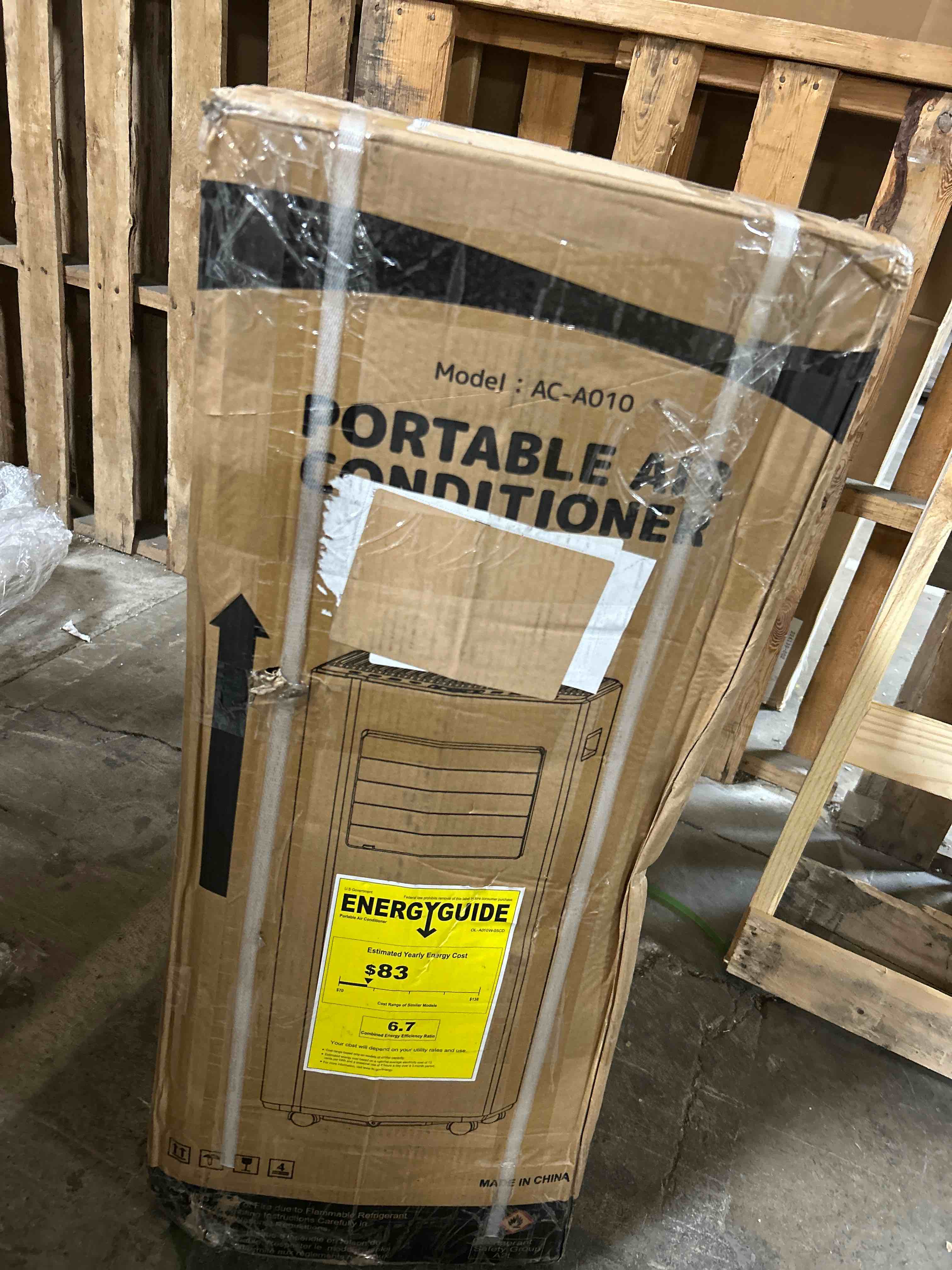 Condition photo showing Good Condition for Portable Air Conditioners, 10000 BTU Portable AC up to 450 Sq.Ft, 3 in 1 AC Unit with Cool, Dehumidifier & Fan Modes, Remote Control & 24H Timer, AC Unit for Bedrooms, Living Rooms & Apartments