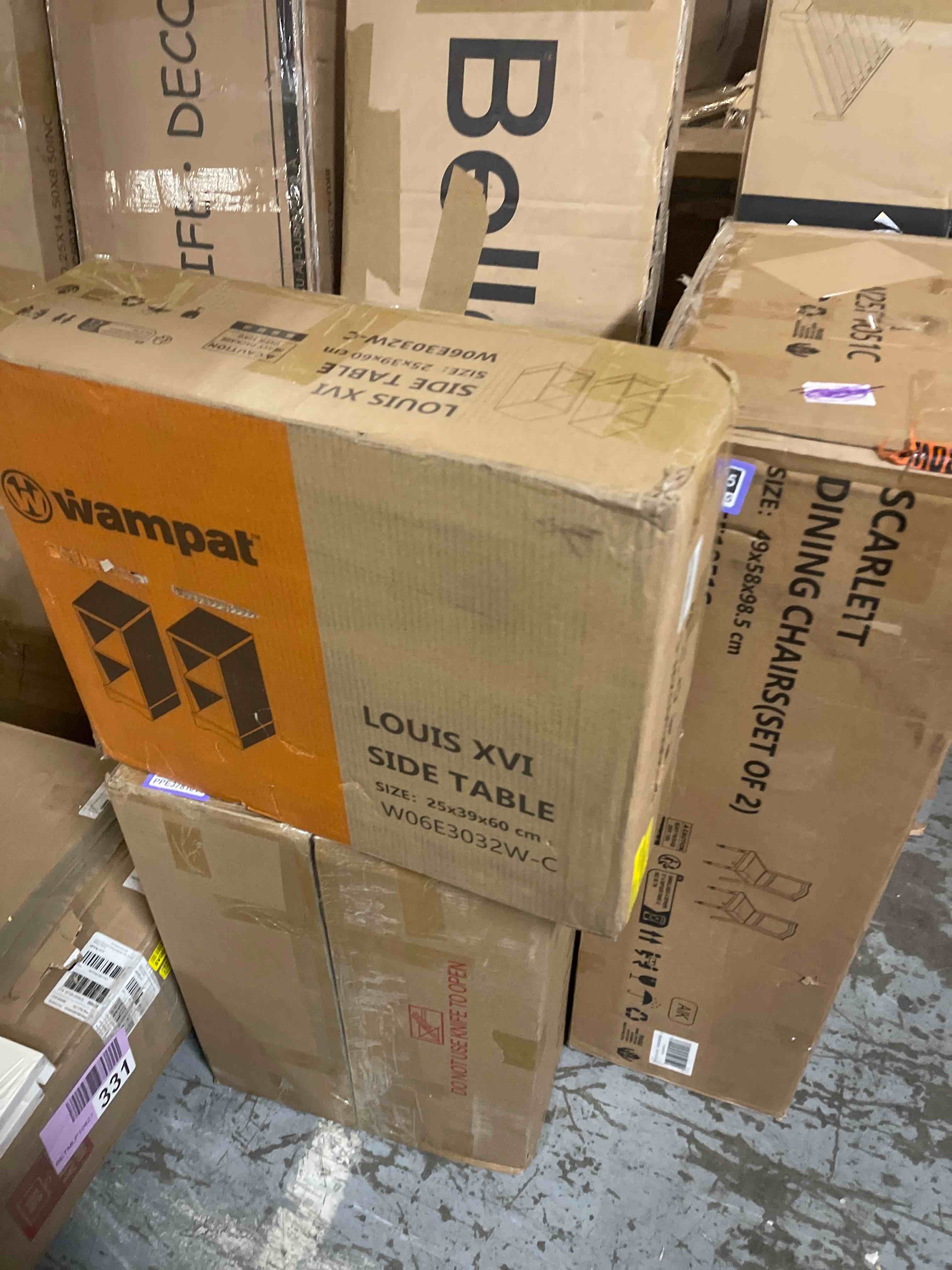 Condition photo showing New/Like New for Pemberly Row Modern Stackable Wood 2-Cube Bookcase in White Finish