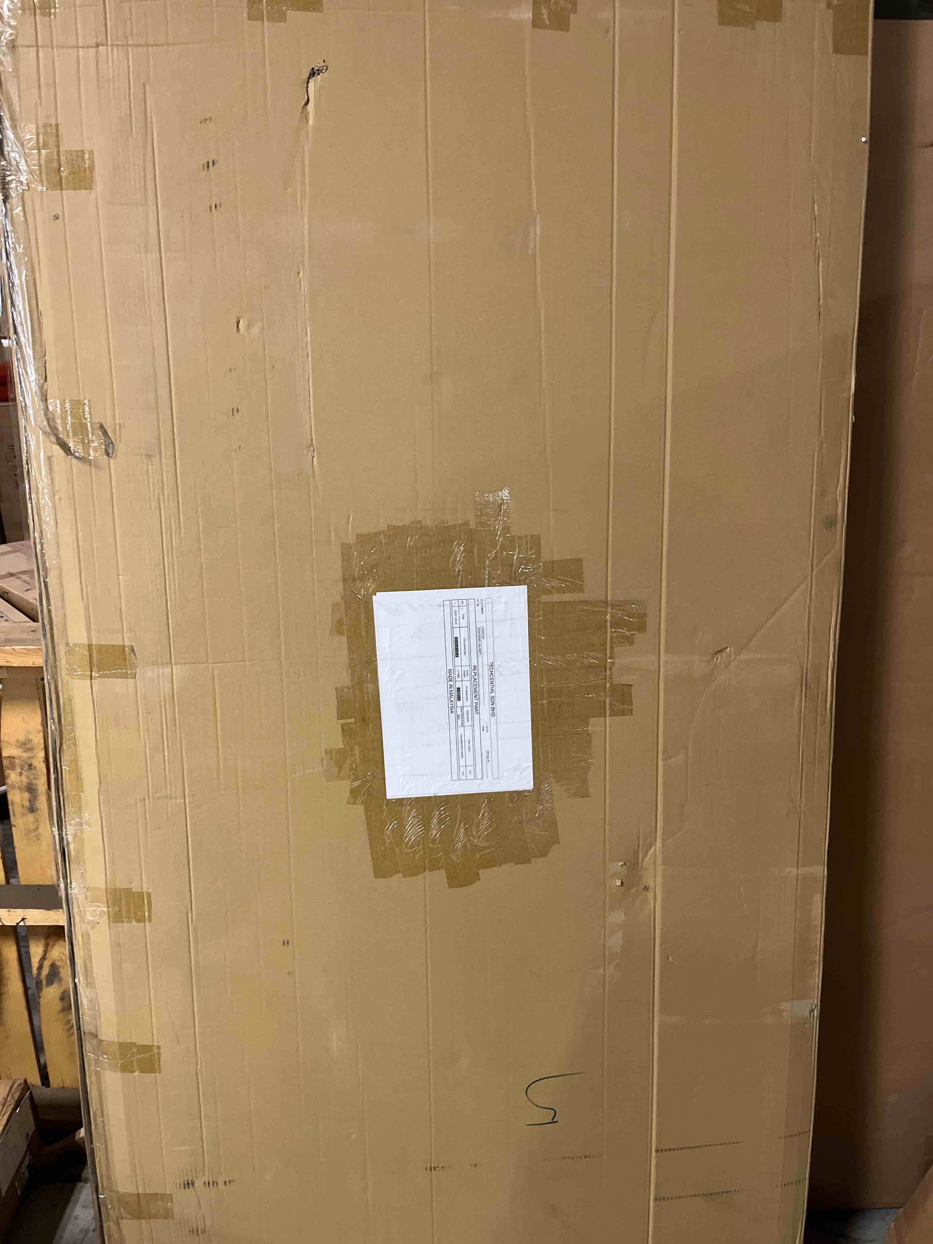 Condition photo showing As Is for Eastern king headboard panel (Headboard only )