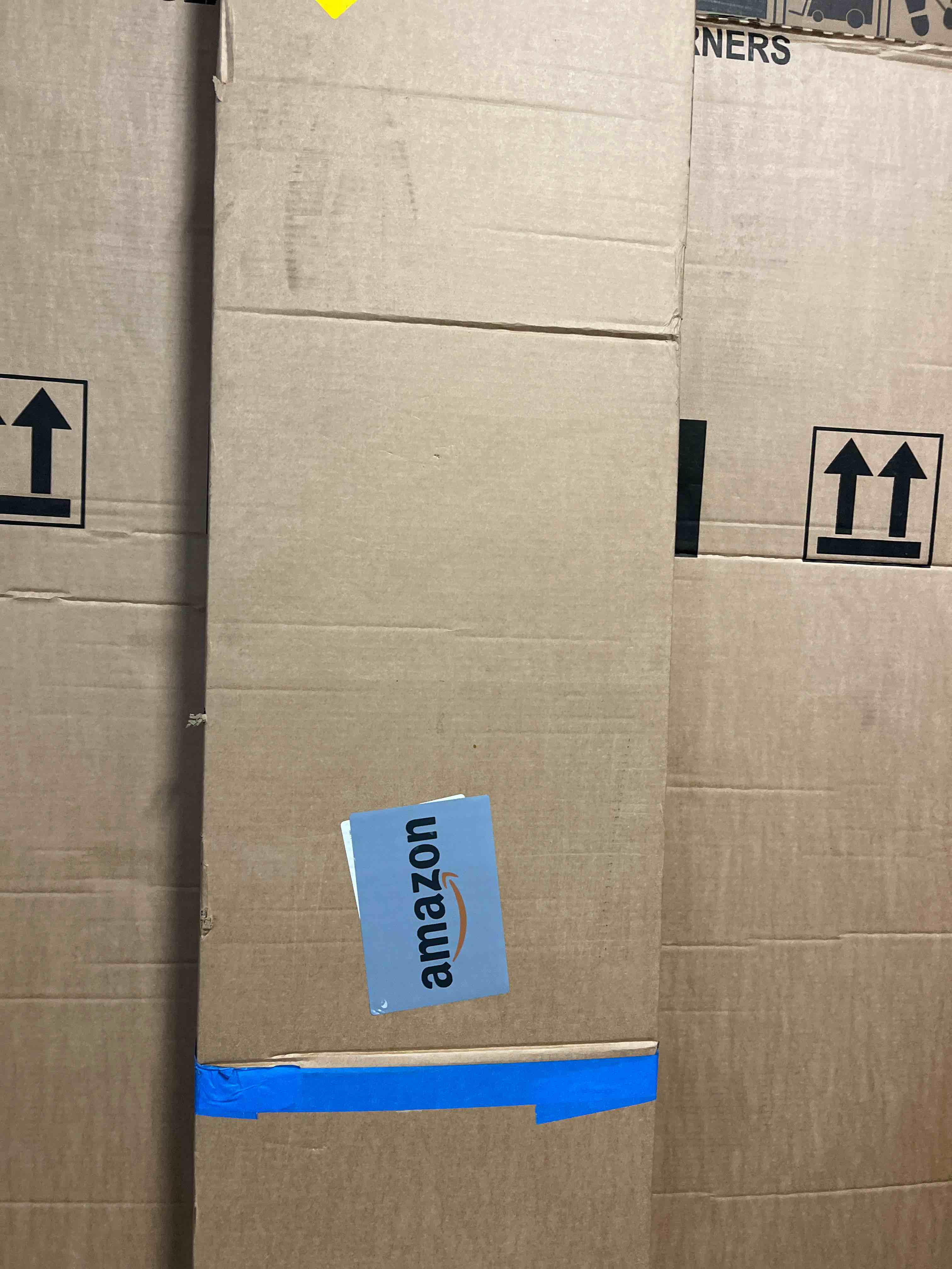 Condition photo showing New/Like New for NeatiEase Wood Slat Wall Panels, 4-Piece 96" x 12.6", Soundproof & Noise Cancelling, Acoustic Wall Panels (Black)