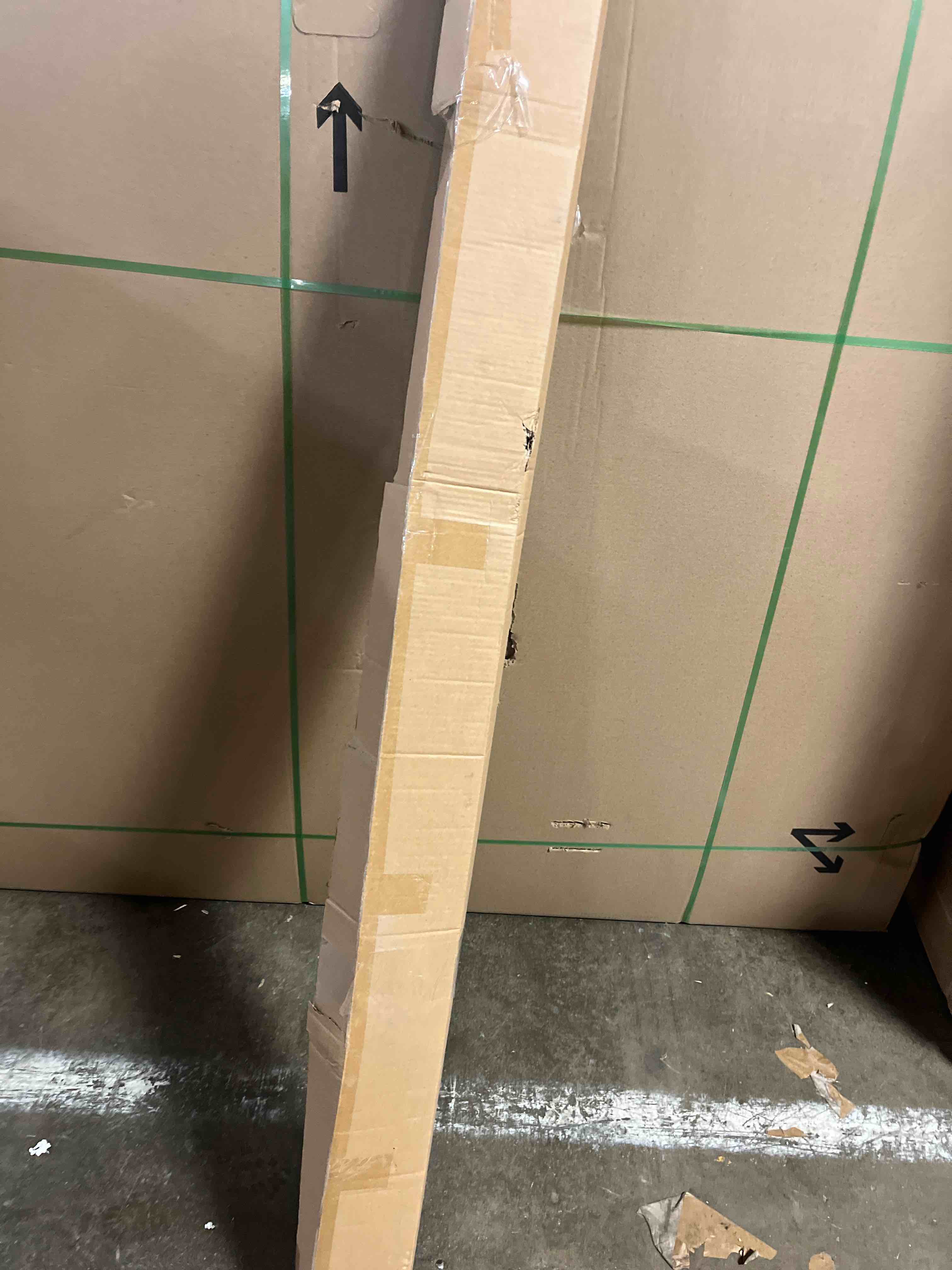 Condition photo showing New/Like New for CHICOLOGY Vertical Blinds , Door Blinds , Blinds & Shades , Blackout Blinds ,Window Shade , Vertical Blinds for Sliding Doors , Sliding Blinds Oxford Alabaster (Vinyl) 78"W X 84"H