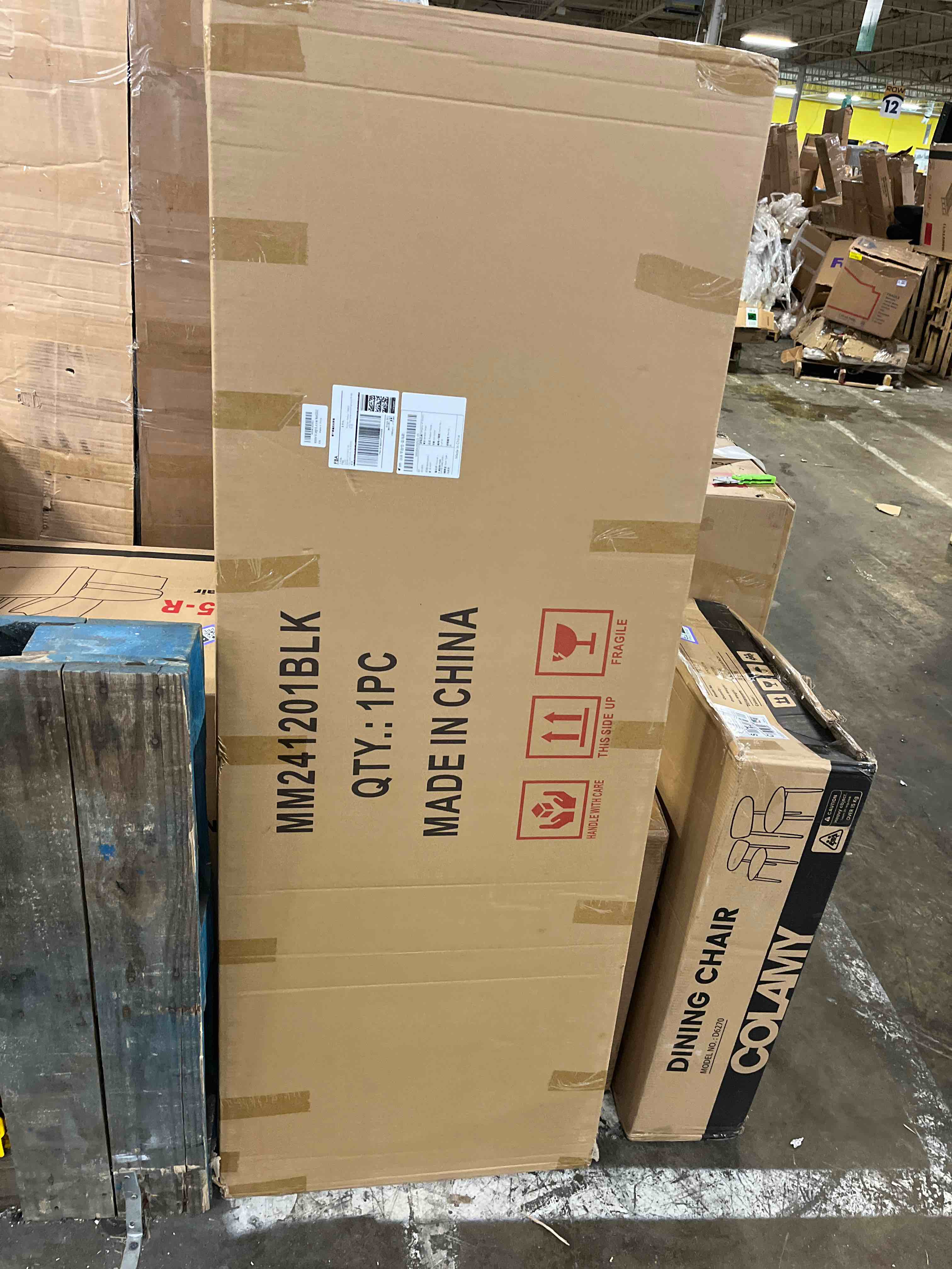 Condition photo showing New/Like New for BEAUTYPEAK Full Length Mirror with Stand, 56"x21" Floor Mirror with Aluminum Alloy Thin Frame, ShatterVue Tempered Full Body Mirrors, Free Standing or Wall-Mounted Mirrors for Living Room, Black