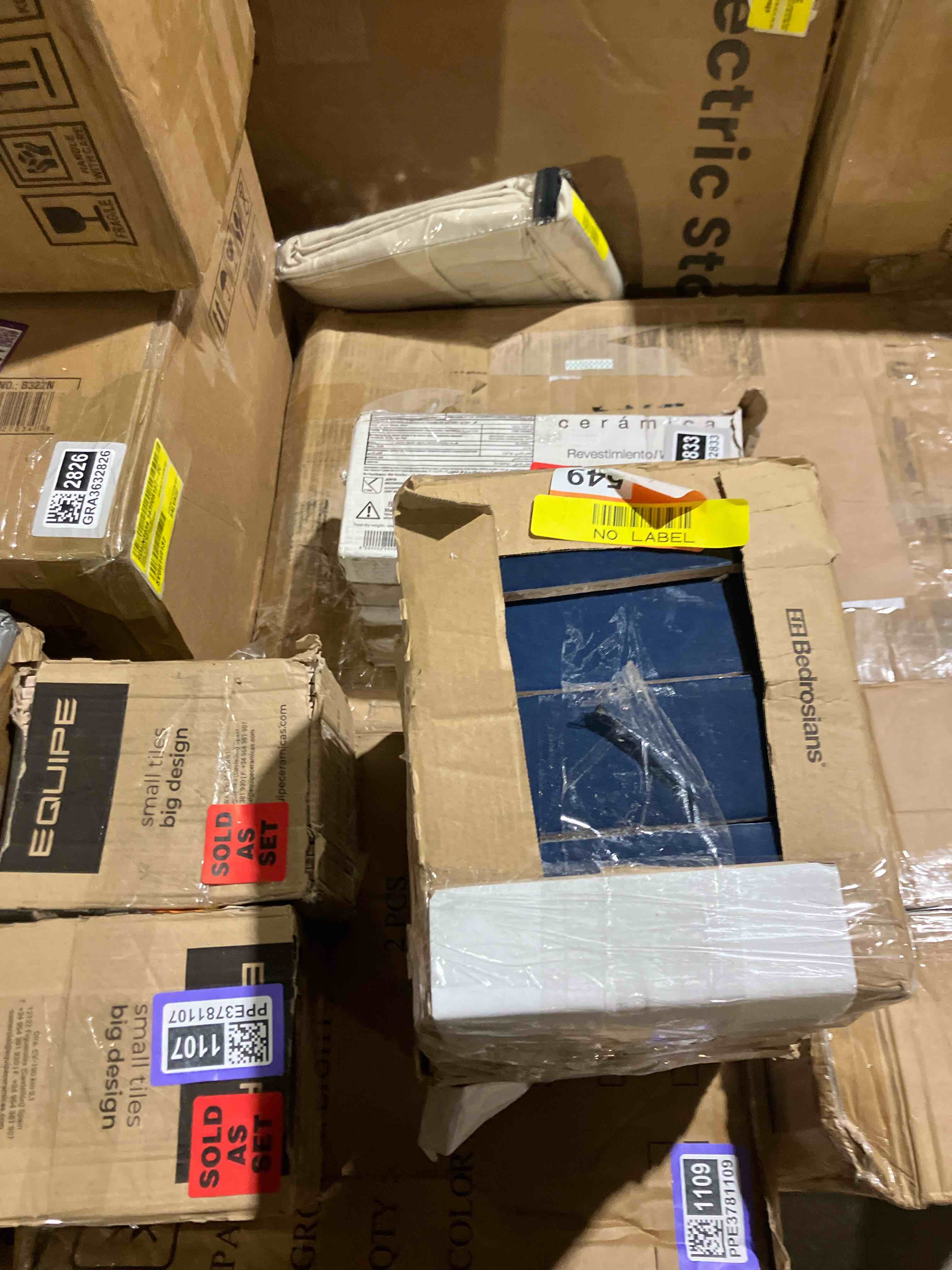 Condition photo showing New/Like New for Cloe Subway Glossy Blue 2.5 in. x 8 in. Handmade-Look Ceramic Wall Tile (10.64 sq. ft./Case) 