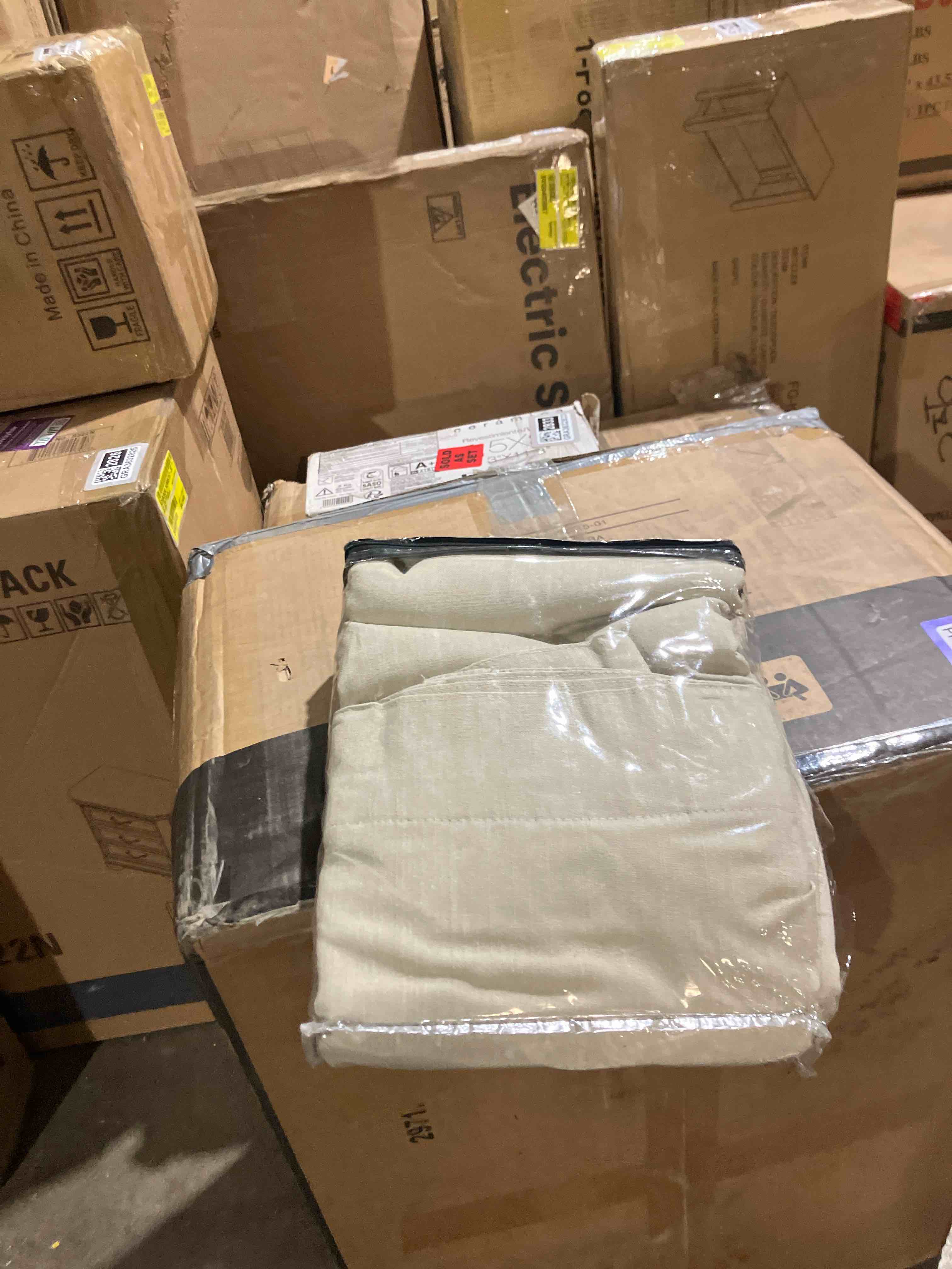 Condition photo showing New/Like New for Vision Home Sand Pinch Pleated Full Blackout Curtains Linen Blended Room Darkening Window Curtains 84 inch for Living Room Bedroom Thermal Insulated Pinch Pleat Drapes with Hooks 2 Panel 40" Wx84 L