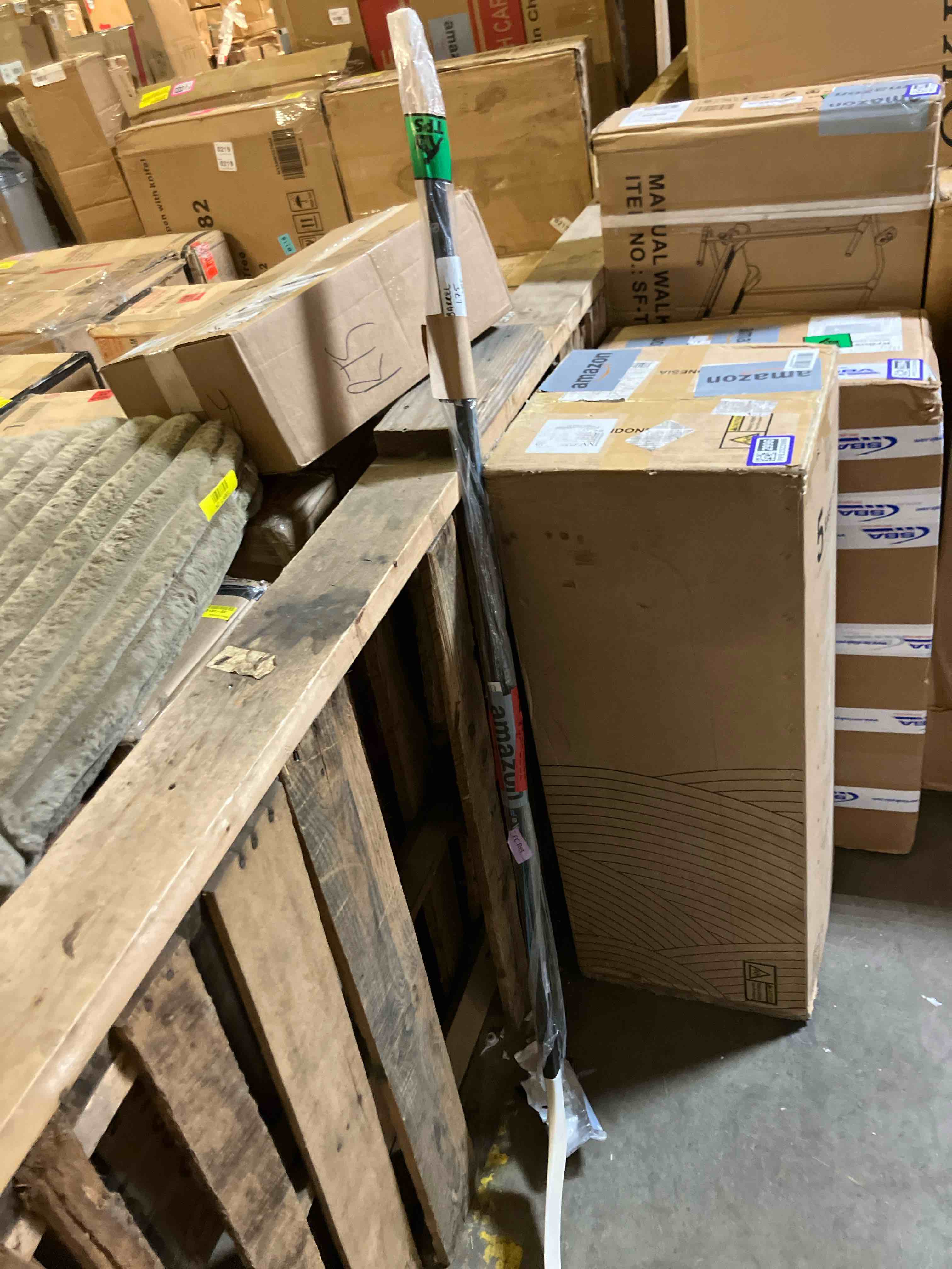 Condition photo showing New/Like New for Franklin Sports Street Hockey Sticks - Youth Street Hockey Stick - Wood and Fiberglass Shaft - ABS Blade