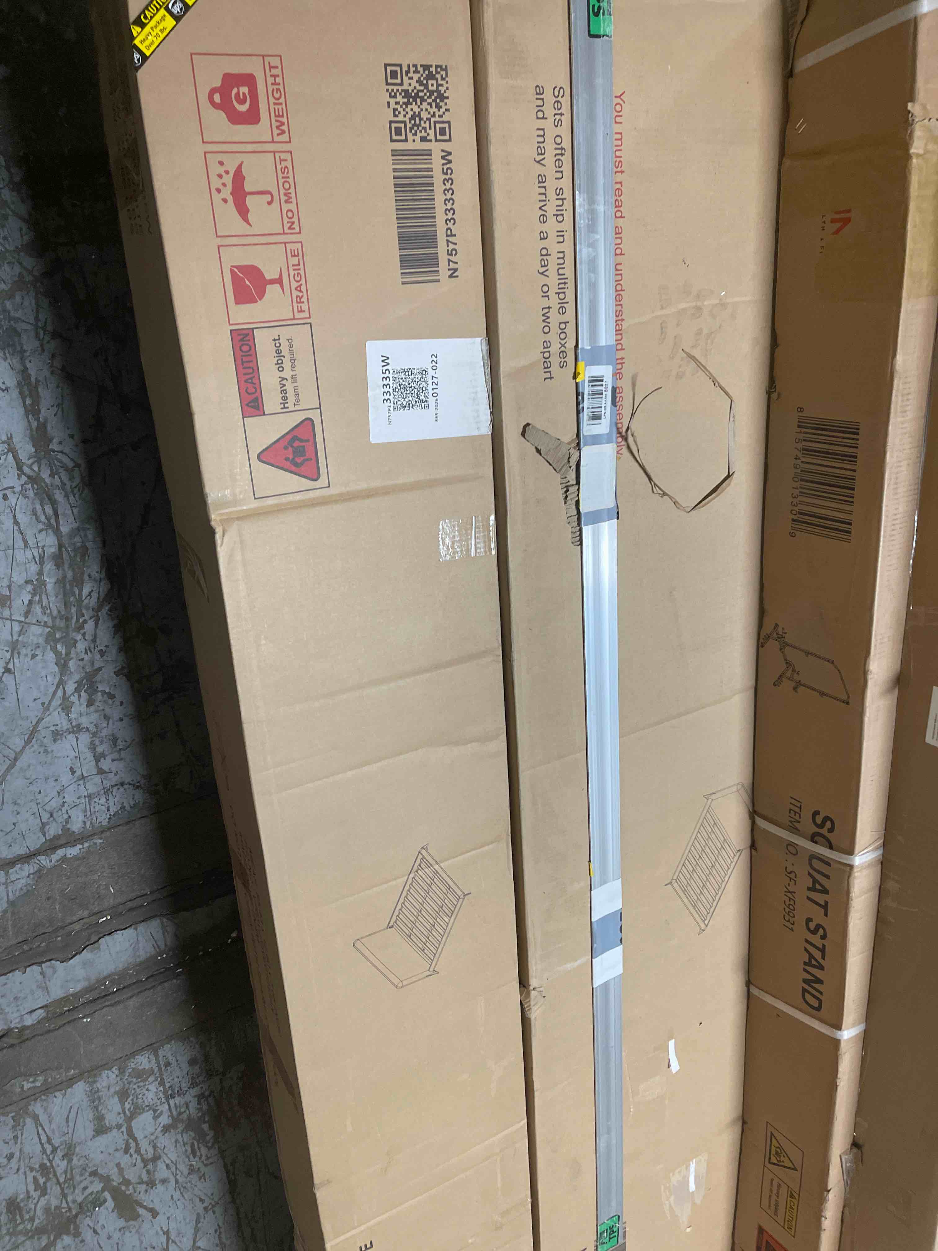 Condition photo showing New/Like New for Mozter Upholstered Wingback Platform Bed