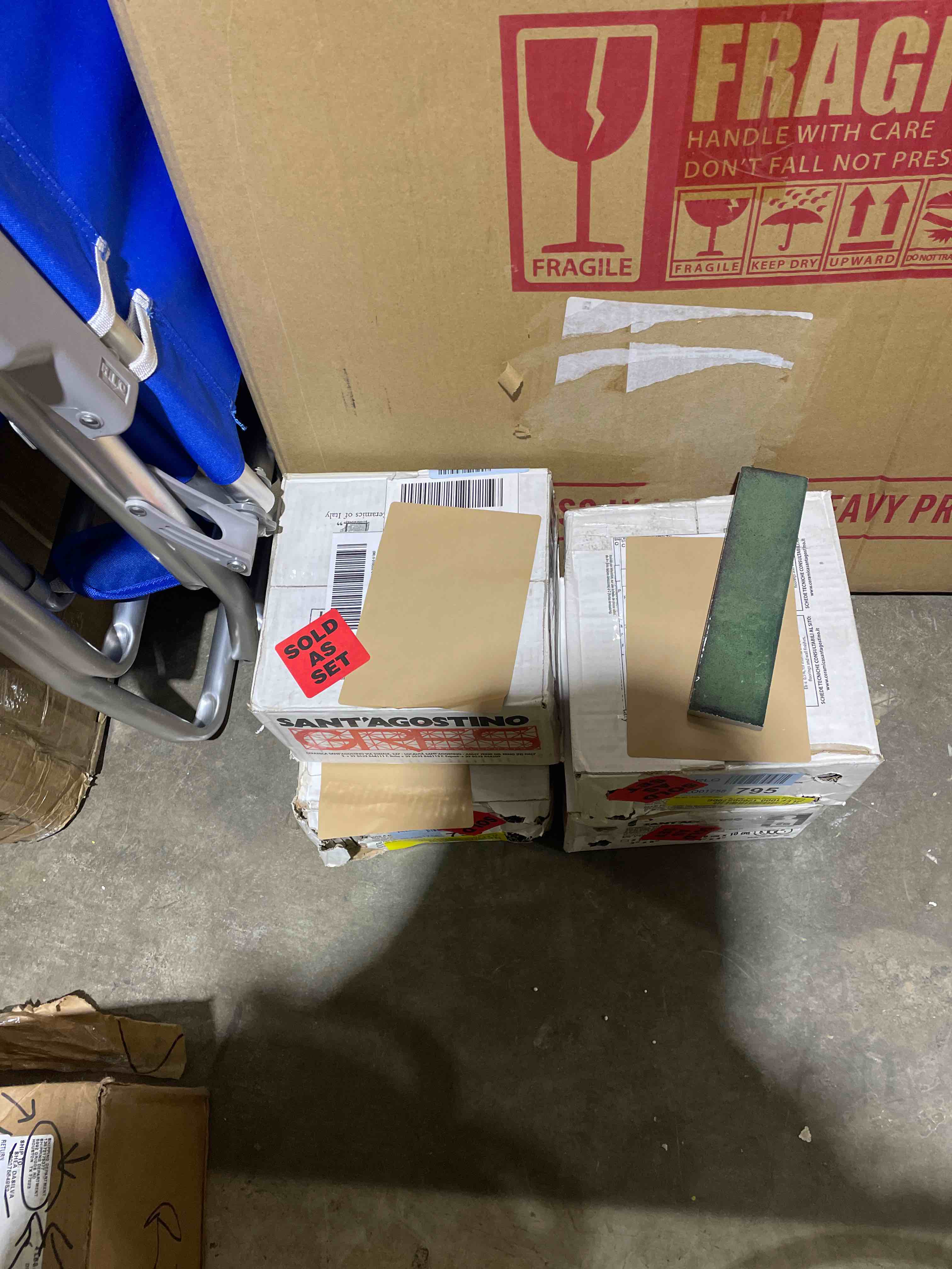 Condition photo showing Good Condition for Brickart 2x8 Porcelain Subway Wall Tile (4 boxes)