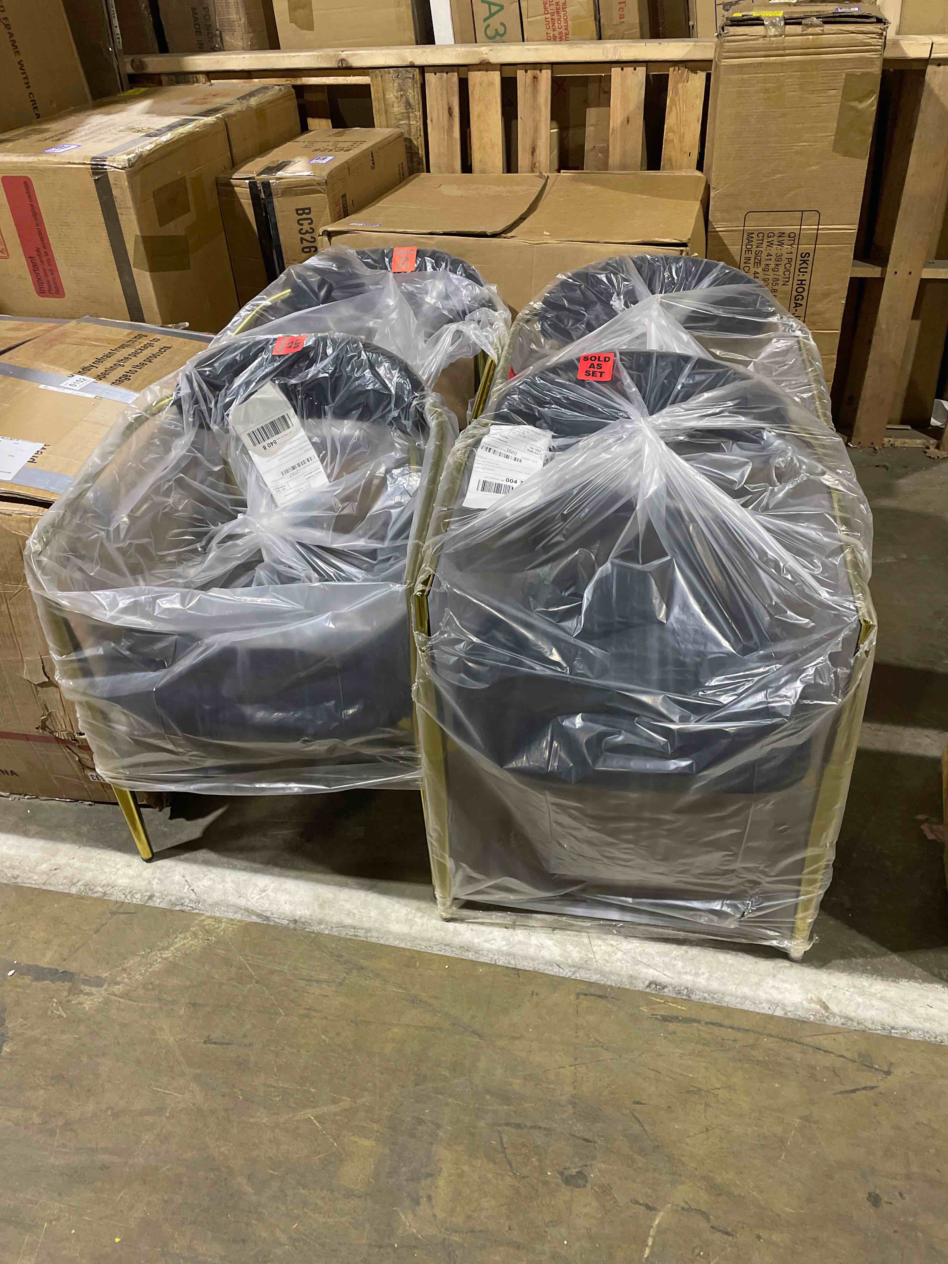 Condition photo showing New/Like New for Louida 4 - Piece Chair Set (only set of 4 chairs brand new chairs)