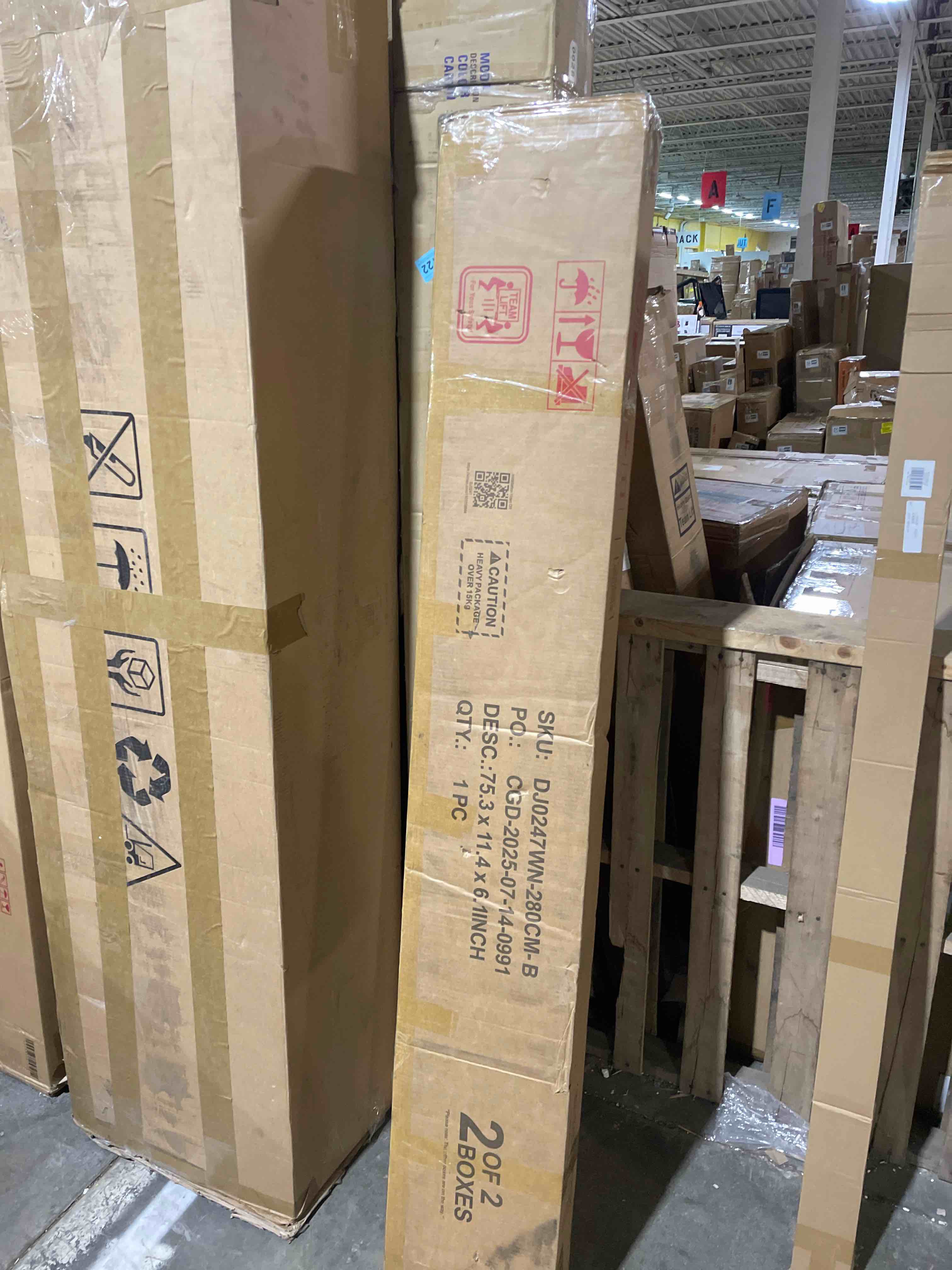 Condition photo showing As Is for Rhu Extendable Pine Dining Table (only box 2 of 2) 