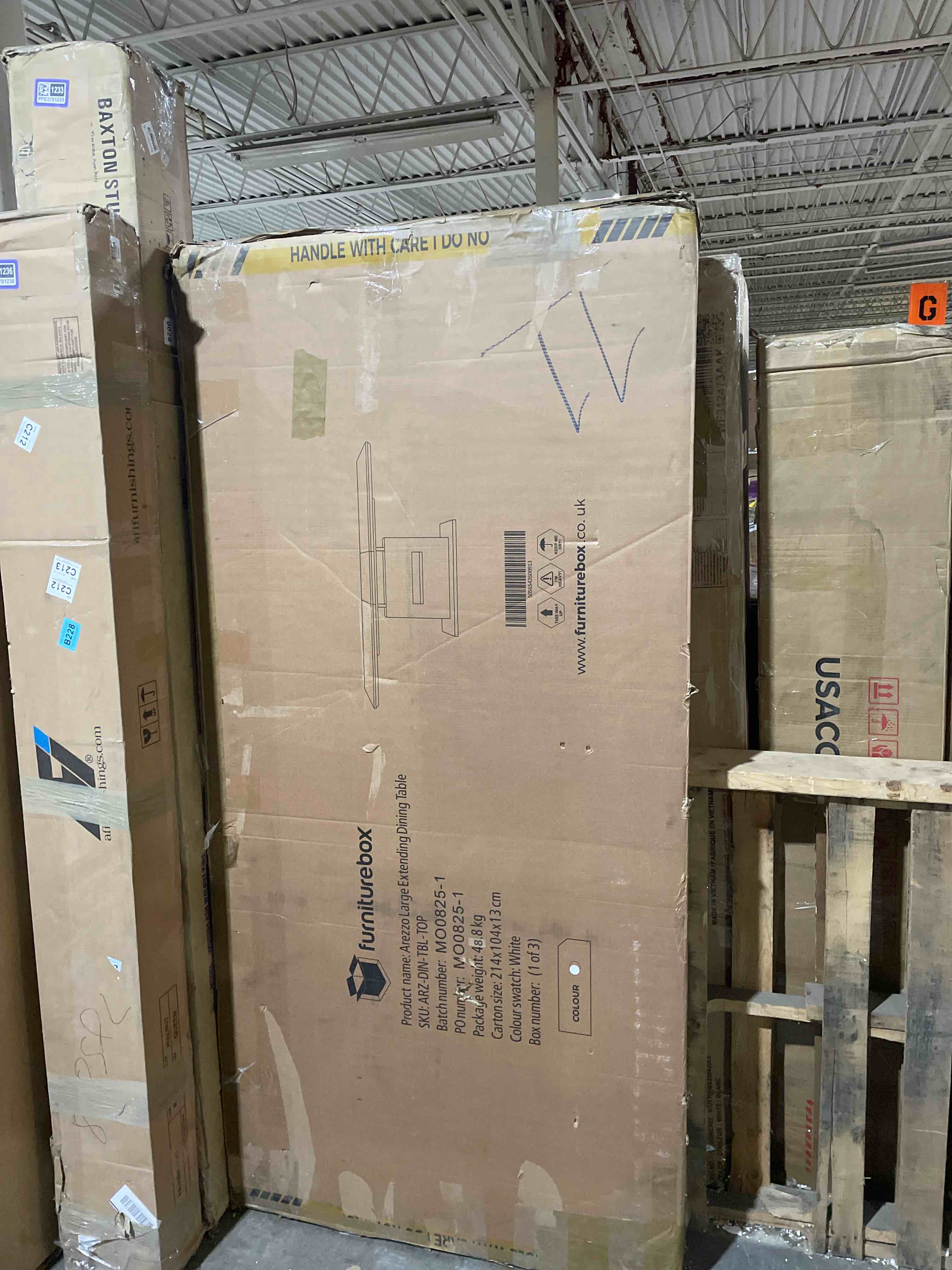 Condition photo showing As Is for Chowchilla Dining Table Top (only table top)