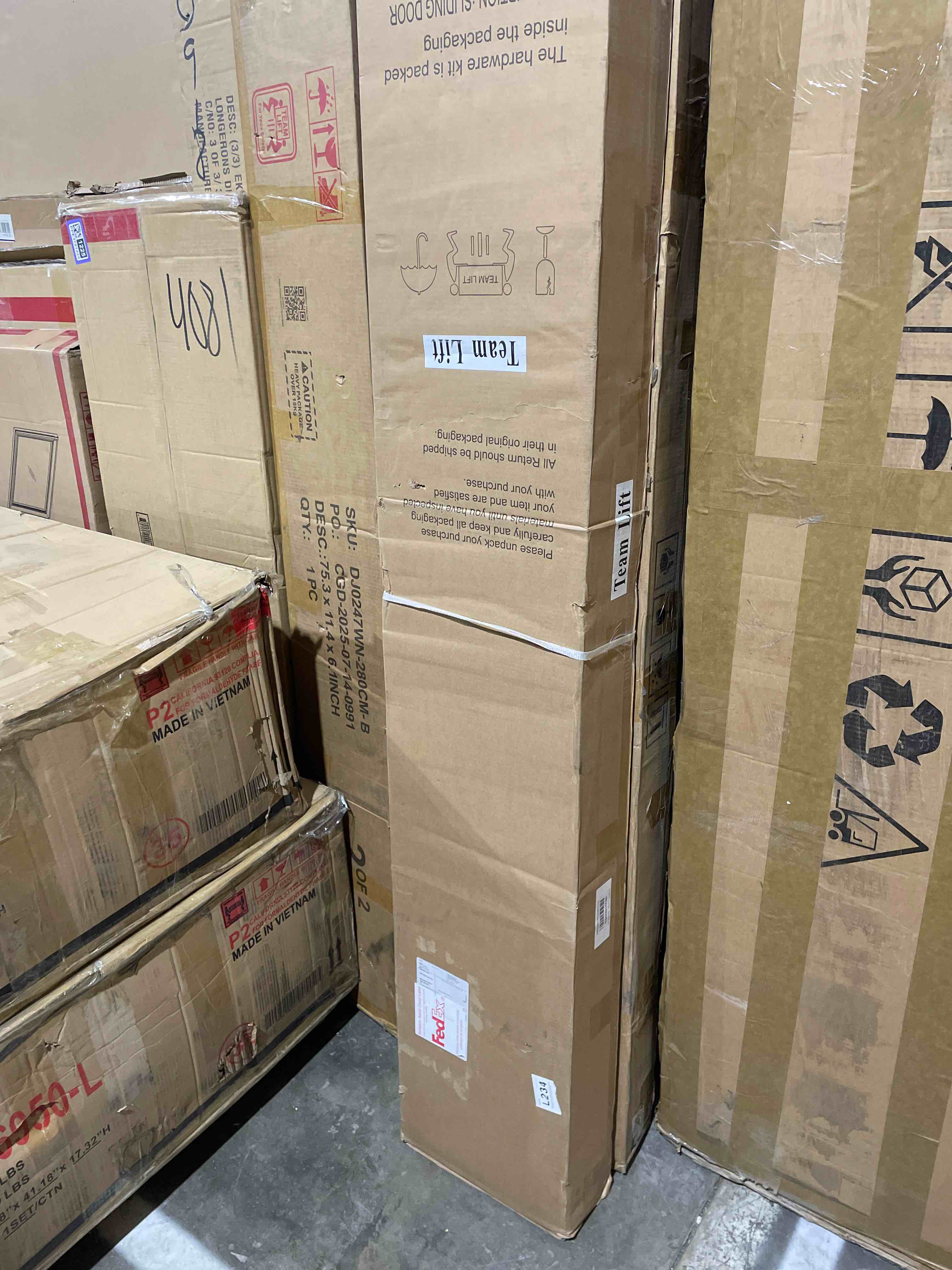 Condition photo showing Good Condition for SMARTSTANDARD 36in x 84in Sliding Barn Door with 6.6ft Barn Door Hardware Kit Included, Unfinished Solid Spruce Wood Door, Assembly Required, DIY, Stainable, Natural