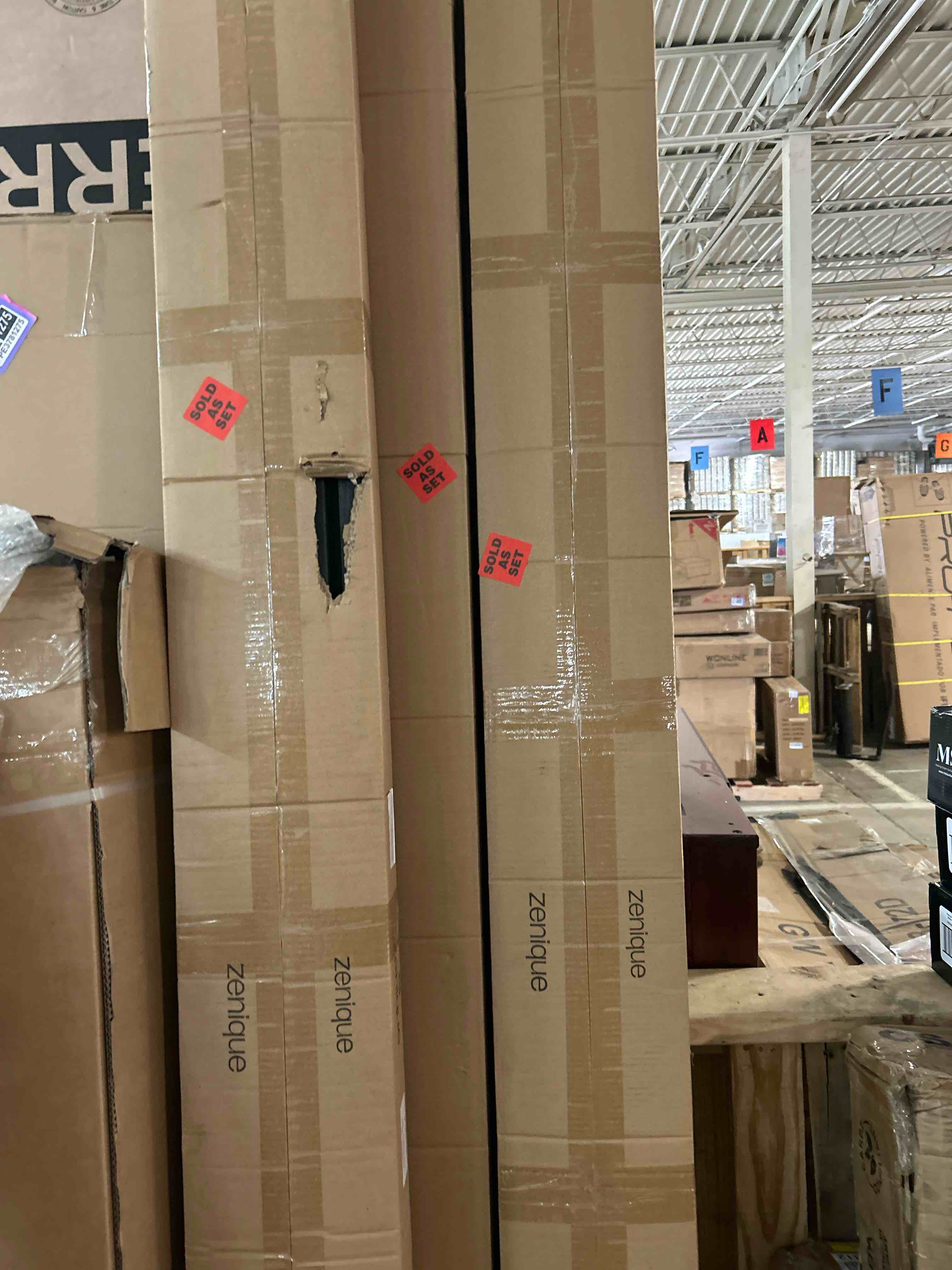 Condition photo showing New/Like New for Smartstandard 4 Pack 105.9" x 12.6" Wood Slat Wall Panels, Soundproof Wooden Wall Panels, Acoustic Wood Panels for Wall, 3D Fluted Wood Panels for Interior Wall Decor, Classic Black 105.9" x 50.4" Classic Black