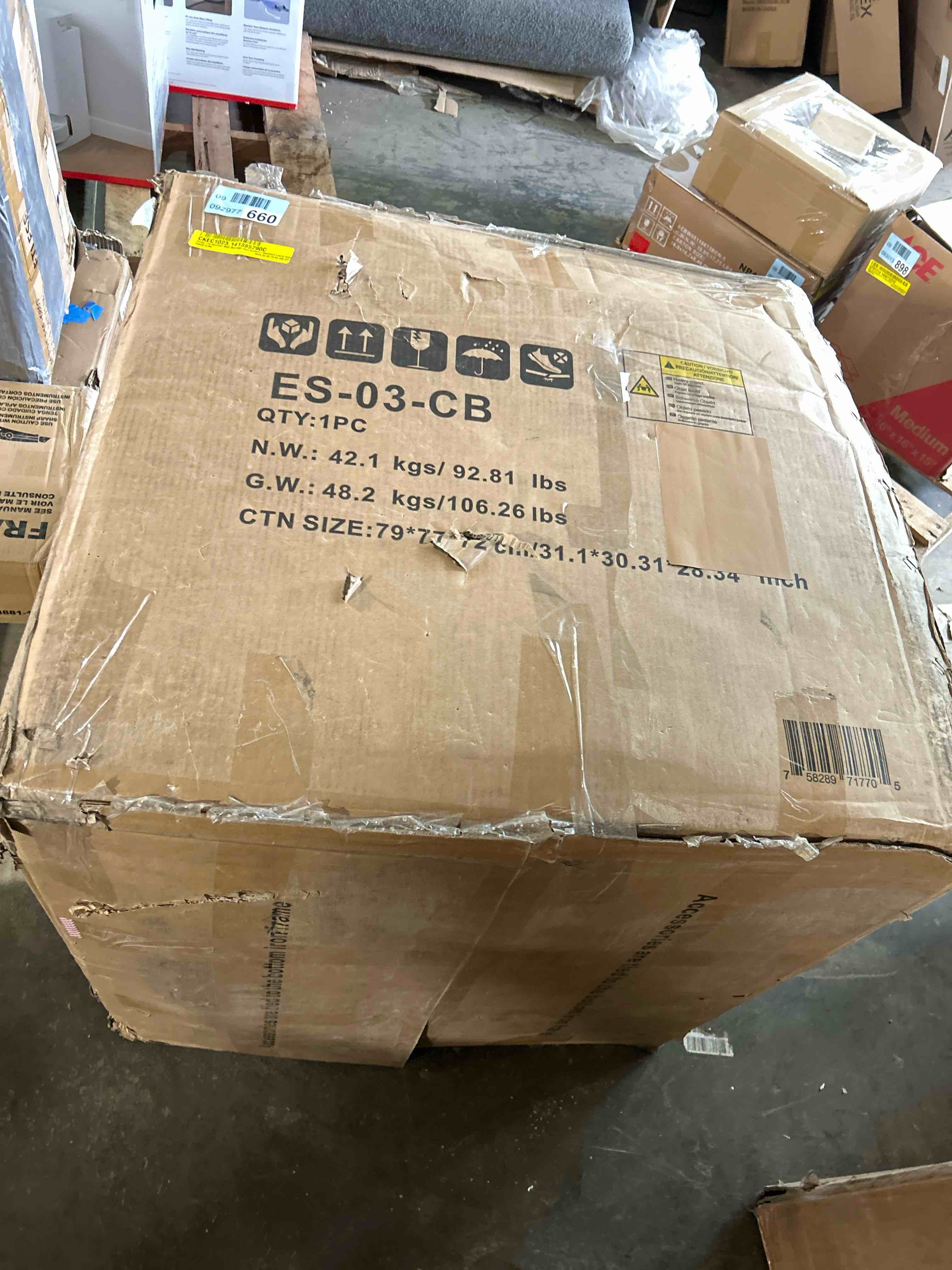 Condition photo showing New/Like New for Power Lift Recliner With Massage Heat Scratch-Resistant Fabric Side