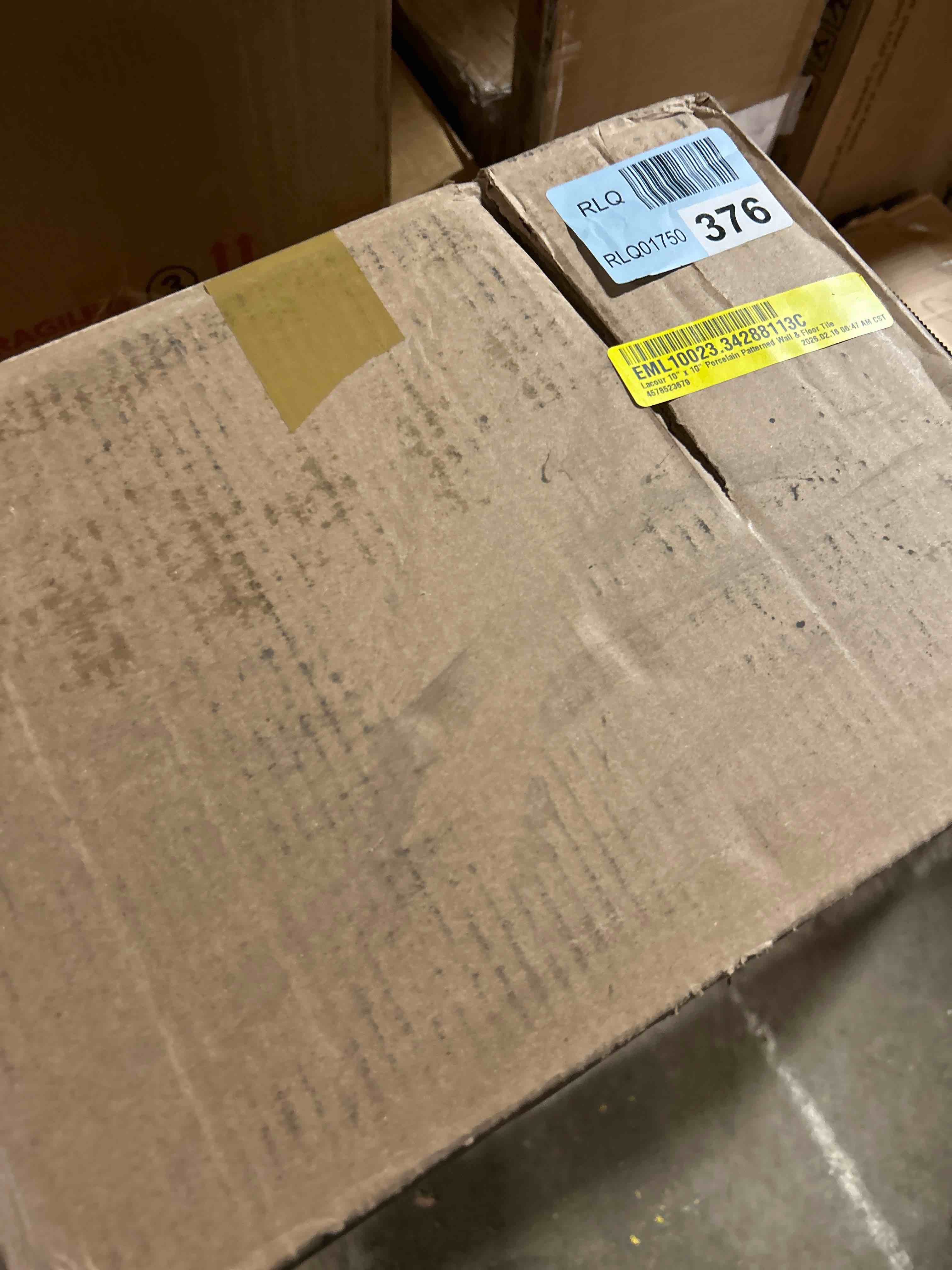 Condition photo showing New/Like New for Lacour 10" x 10" Porcelain Patterned Wall & Floor Tile