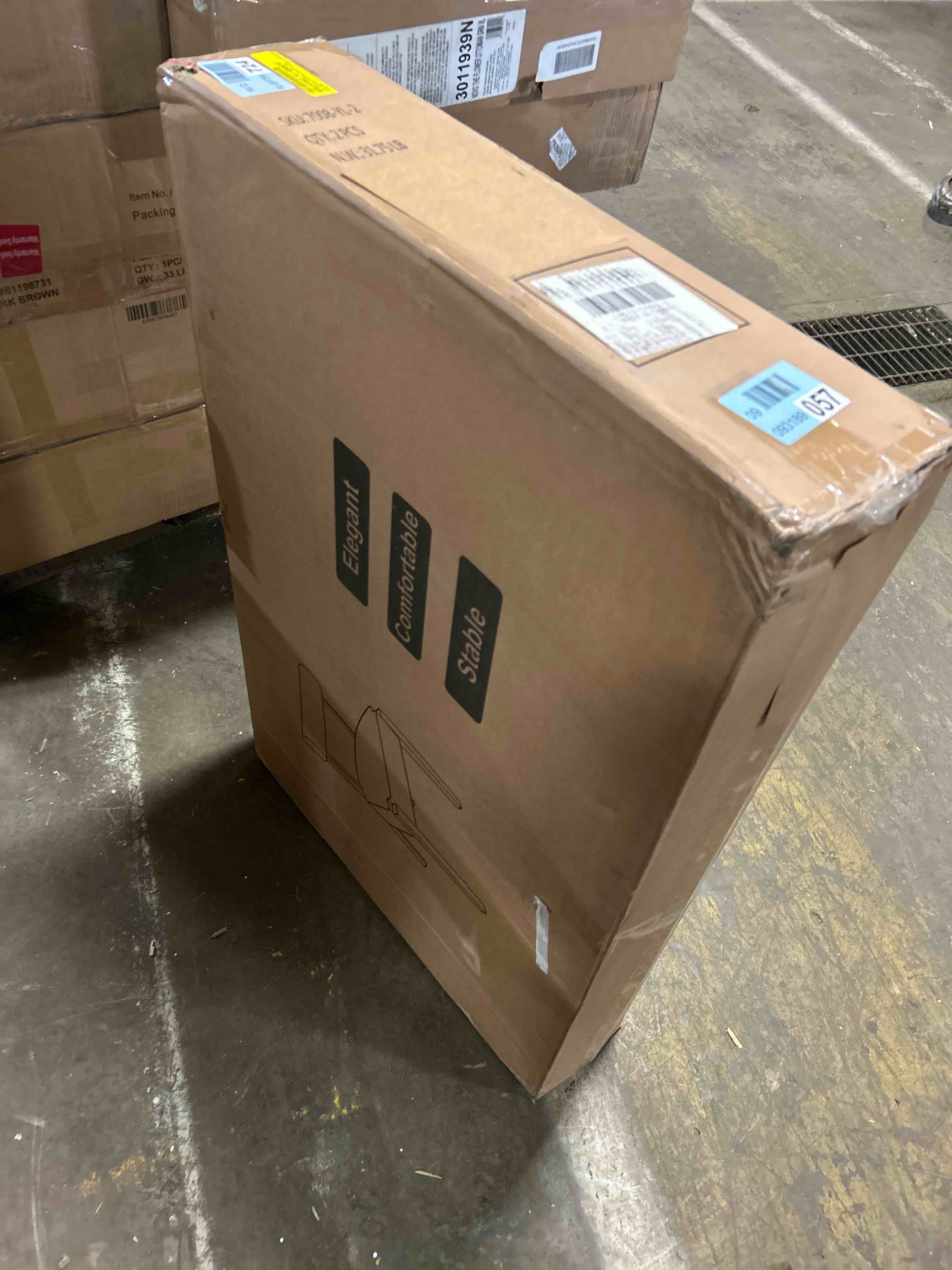 Condition photo showing New/Like New for Linen Upholstered Solid Wood Side Dining Chairs