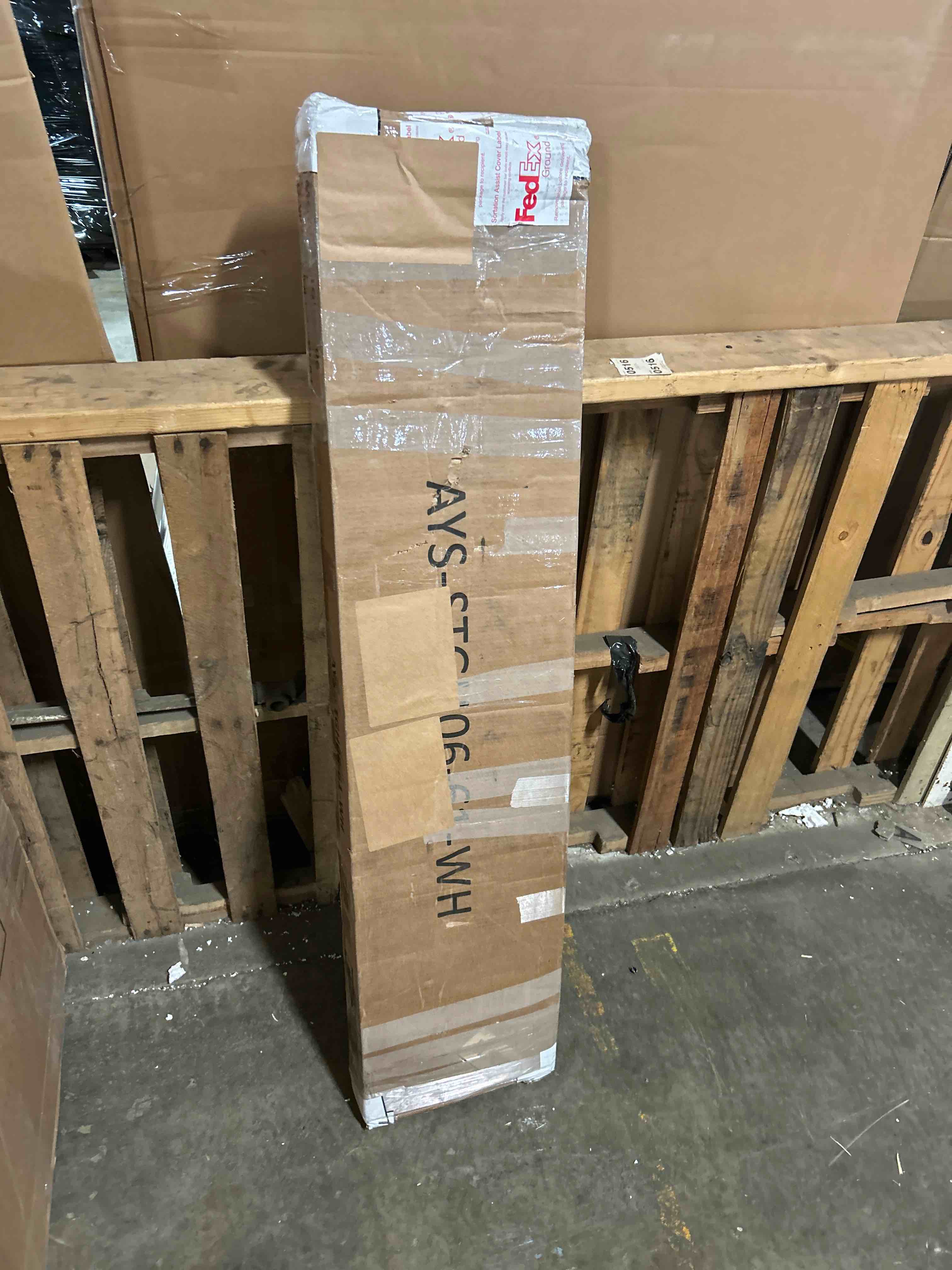 Condition photo showing As Is for Queen Elegant Metal Bed Frame with Classic Headboard, Under-Bed Storage, Easy Assembly, White(Box was open)