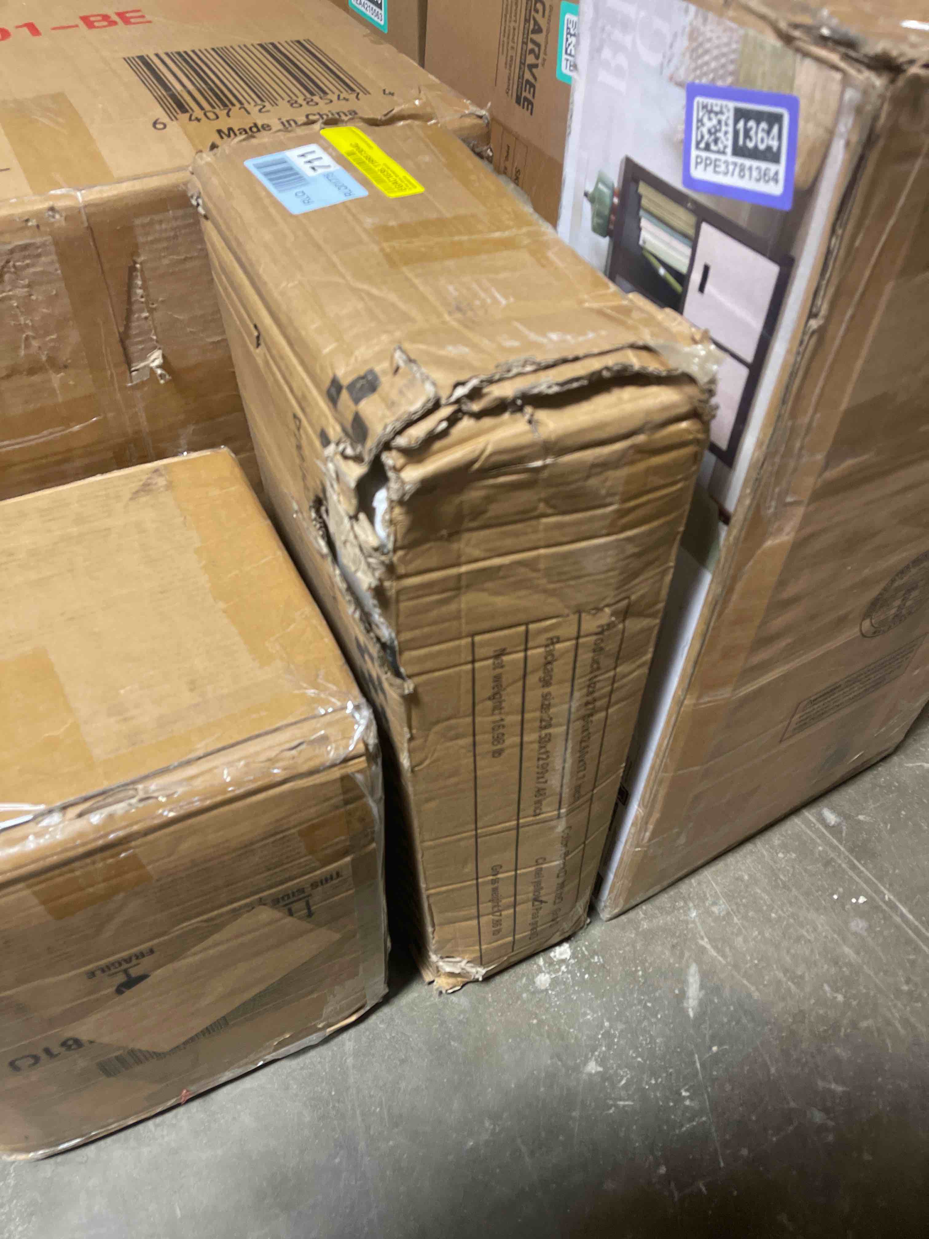 Condition photo showing New/Like New for VASAGLE Shoe Bench, Shoe Storage Organizer with 6 Compartments and 3 Adjustable Shelves, Cushioned Seat, Compact and Narrow, for Entryway, Hallway, Closet, White and Gray ULHS23WT White + Gray