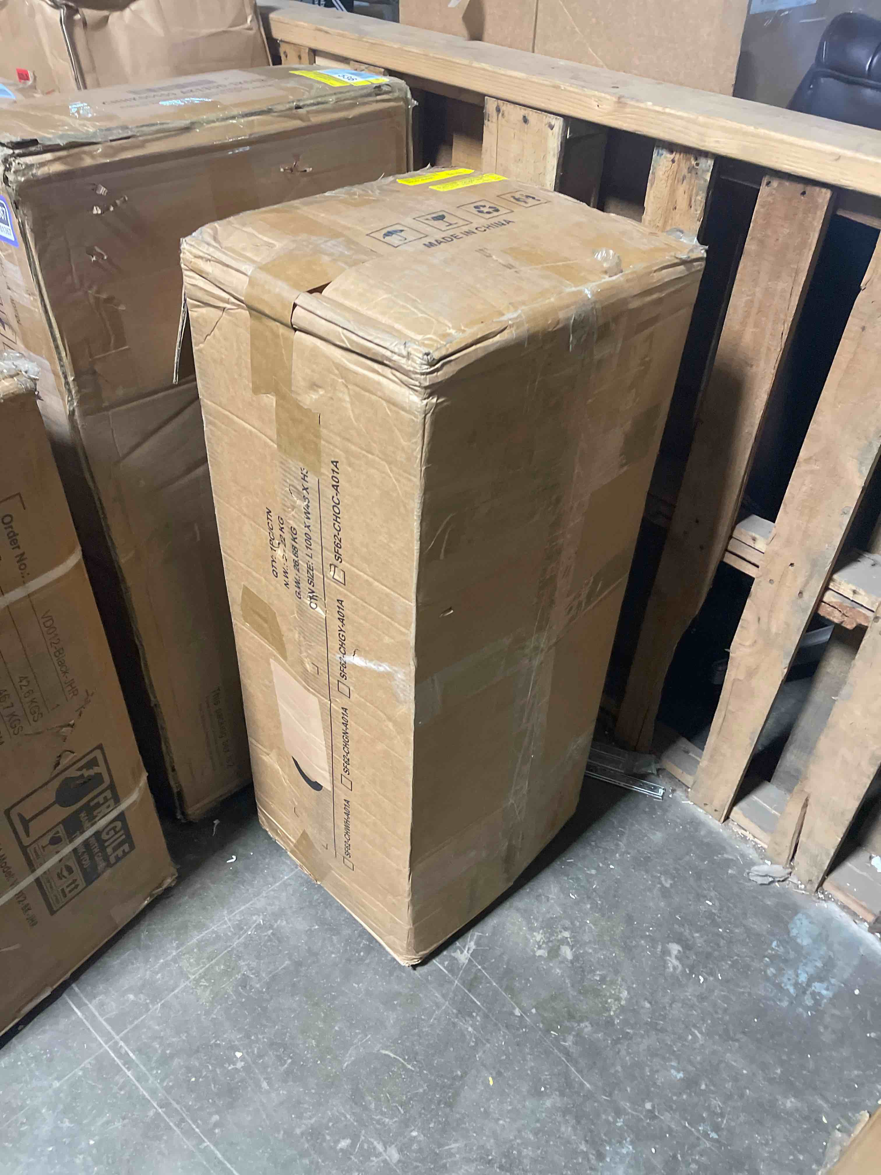 Condition photo showing As Is for EconoHome Boneless Cloud Sectional Sofa - Plush Deep Seat L-Shaped Couch for Relaxing & Entertaining, Durable Construction & Easy Assembly, Perfect Addition to Any Living Room