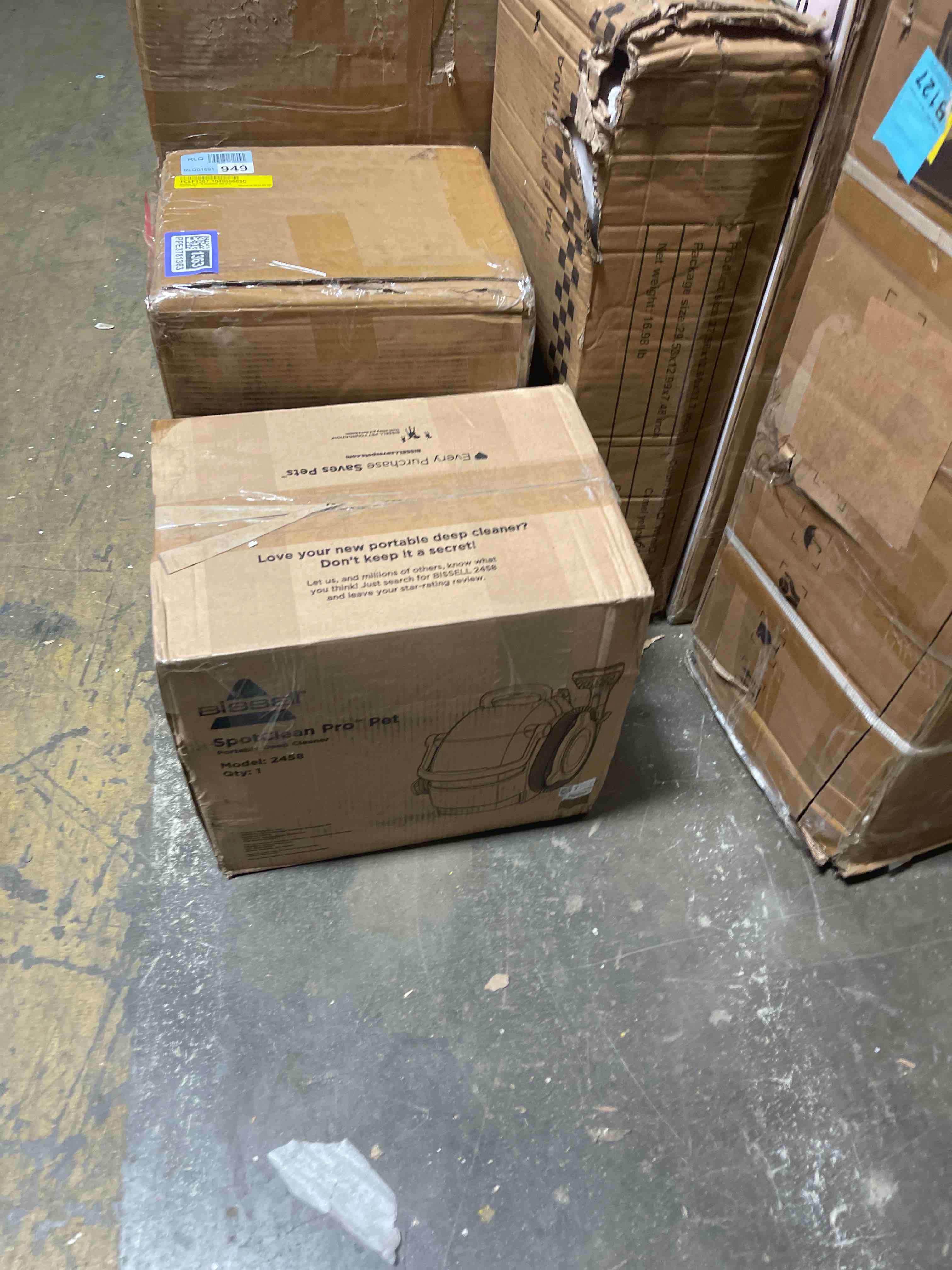 Condition photo showing New/Like New for BISSELL SpotClean Pet Pro Portable Carpet Cleaner, 2458, Grapevine Purple, Black 2458