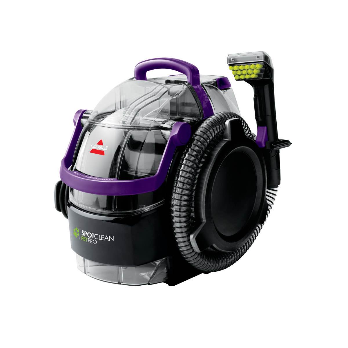 BISSELL SpotClean Pet Pro Portable Carpet Cleaner, 2458, Grapevine Purple, Black 2458