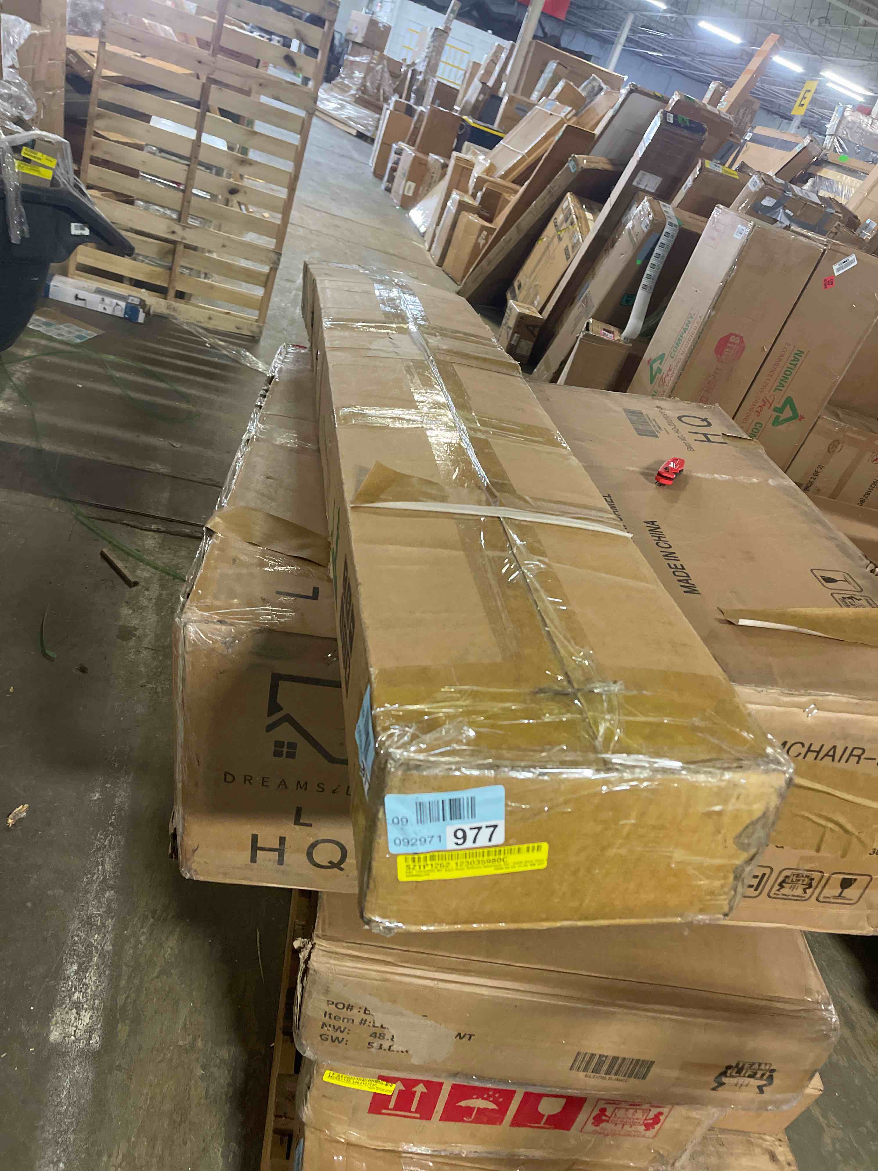 Condition photo showing New/Like New for 84'' Solid Wood Paneled Unfinished without Installation Hardware Kit Barn Door