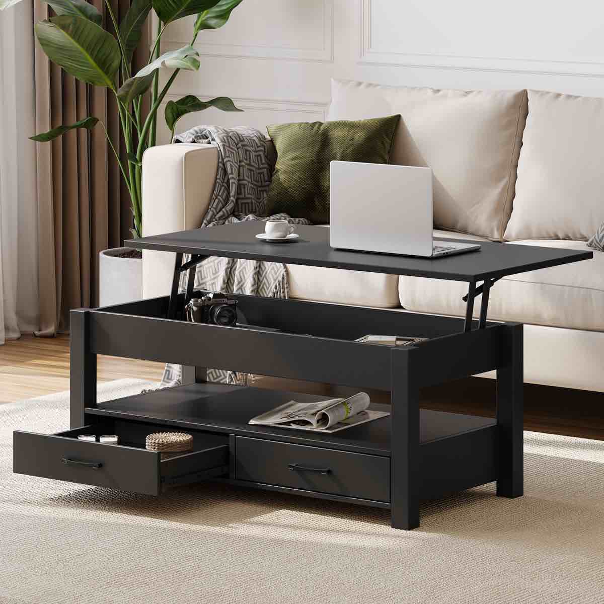 Coffee Table with Storage, Lift Top Coffee Table for Living Room