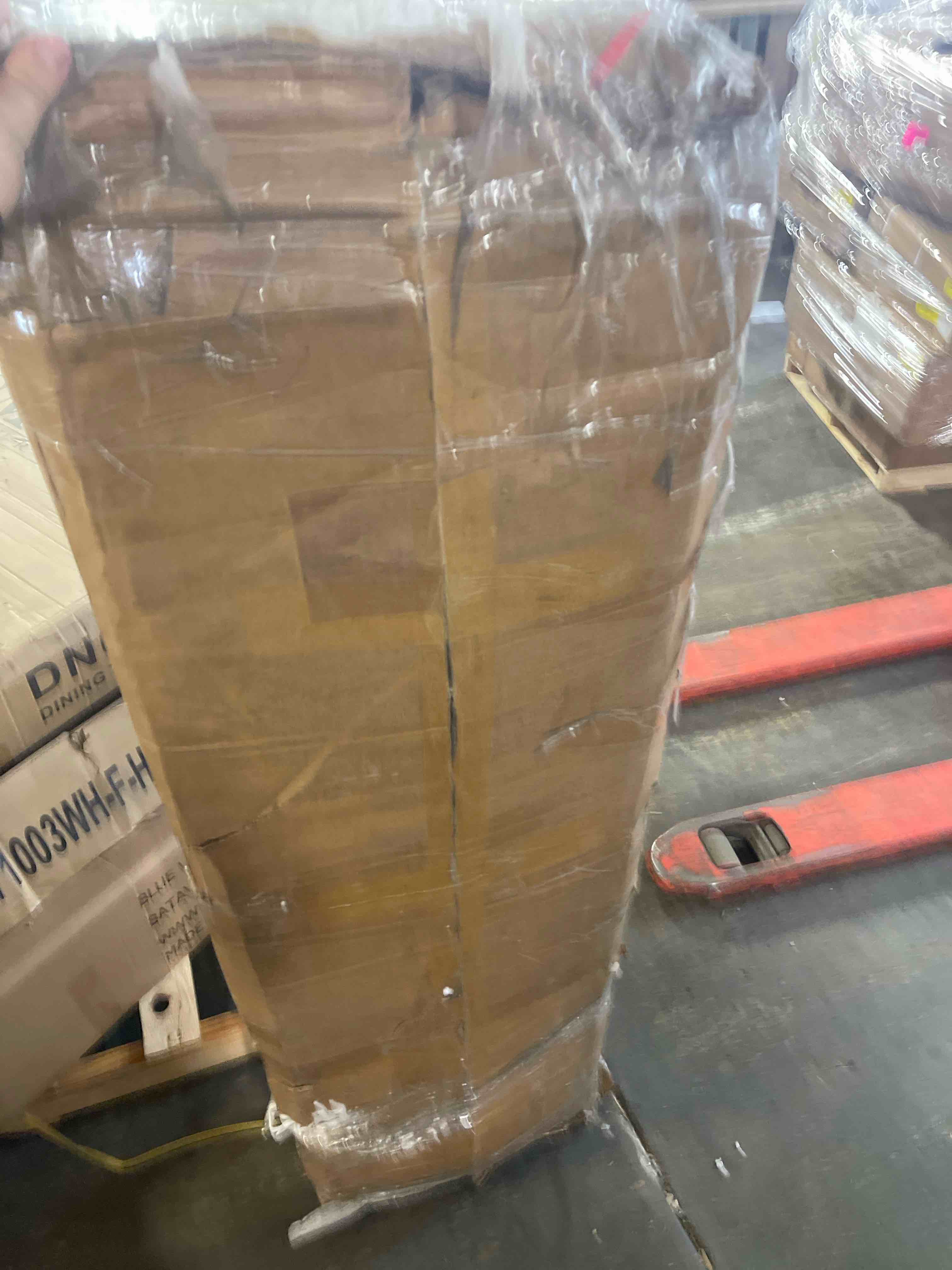 Condition photo showing New/Like New for Regal TV Stand for TVs up to 75'',Entertainment Center Sliding Door