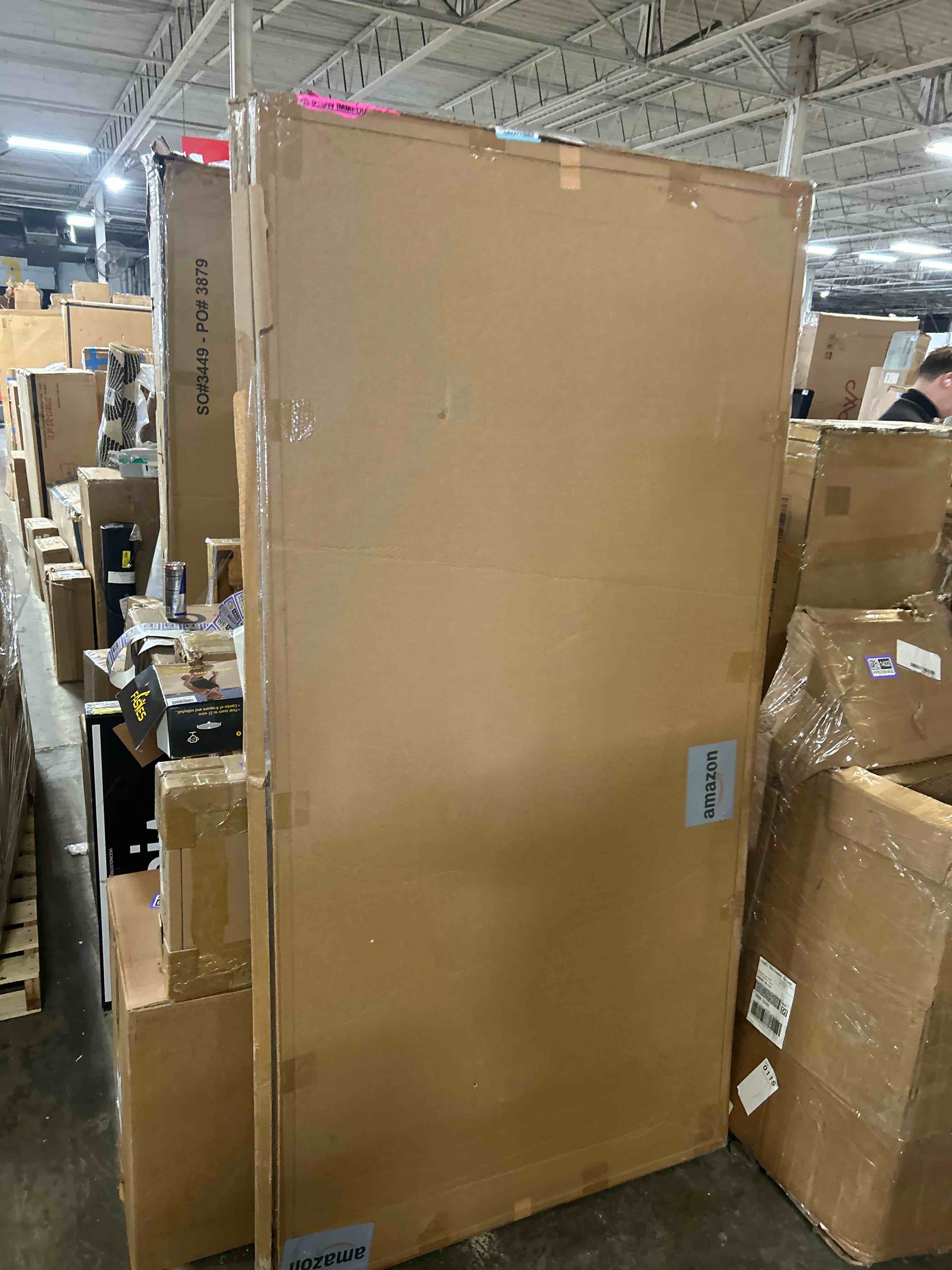 Condition photo showing Good Condition for Dexboard 72" x 48" Black Extra Large Glass Whiteboard 6' x 4' Frameless Tempered Black Dry Erase Boa