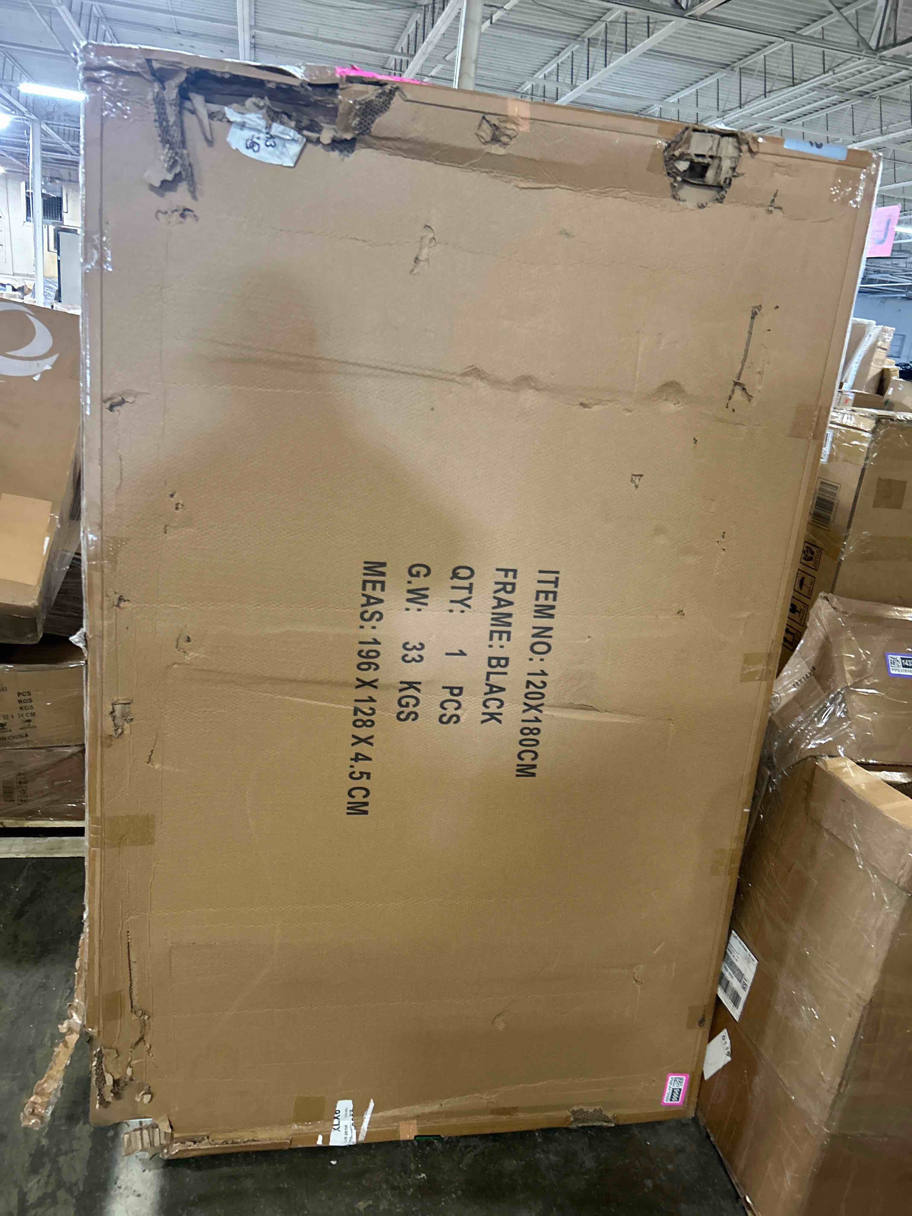 Condition photo showing New/Like New for Dexboard 196 by 128 cm" Black Extra Large Glass Whiteboard 6' x 4' Frameless Tempered Black Dry Erase Boa