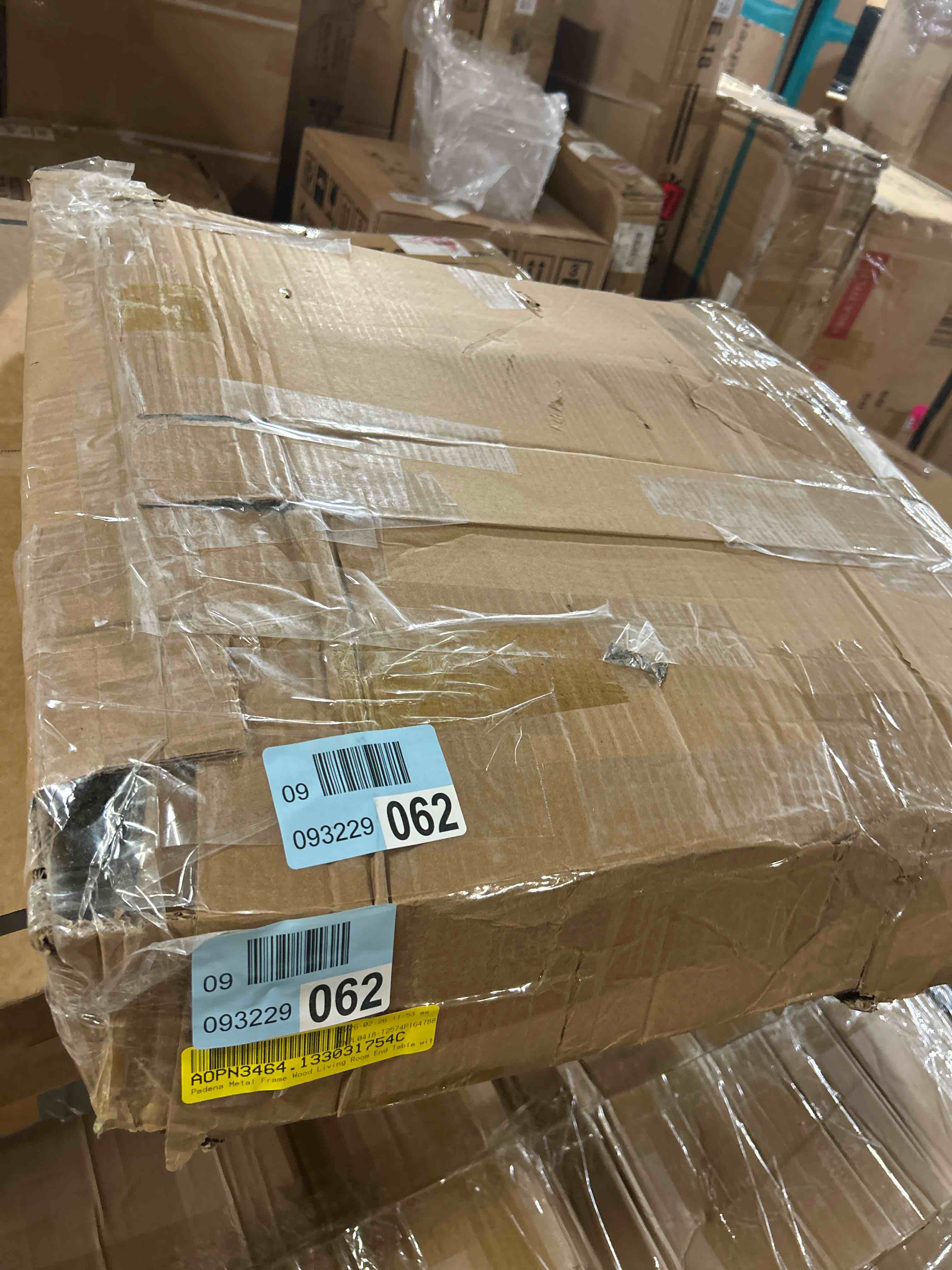 Condition photo showing Good Condition for Padena Metal Frame Wood Living Room End Table