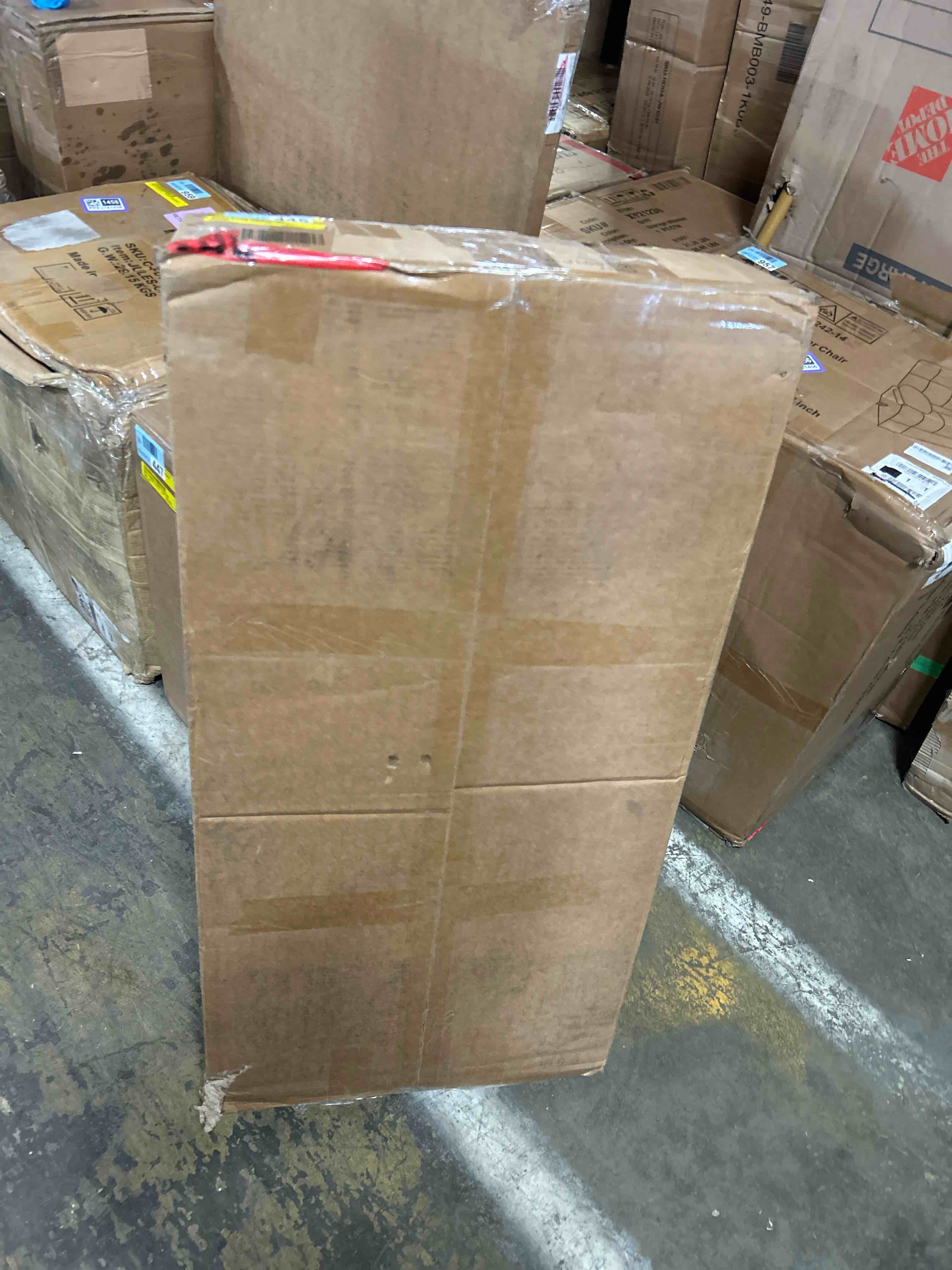 Condition photo showing Good Condition for Sideboard Cabinet with 2 Outlet Holes, Buffet Cabinet with Storage,(Missing pieces)