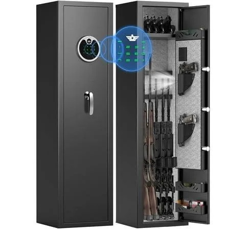 suncrown quick access weapon safe with adjustable shelf and keyboard lock, lockable cabinet with safe pocket (used)