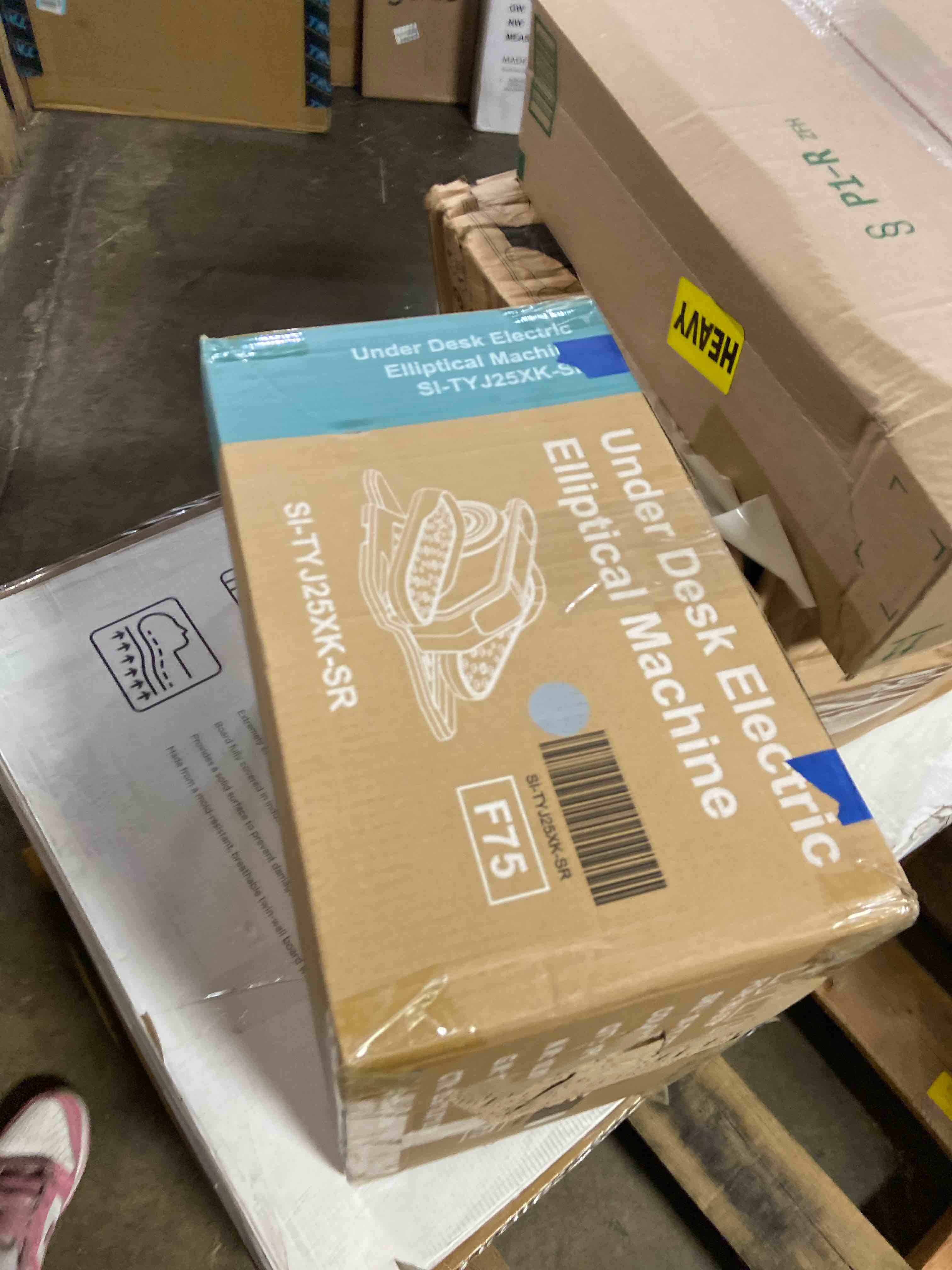 Condition photo showing Good Condition for NEWBULIG Under Desk Elliptical Machine, Ellipse Leg Exerciser As Seen On TV with Remote Control, 12 Adjustable Speeds, Forward & Reverse, Mini Ellipse Leg Trainer for Home & Office