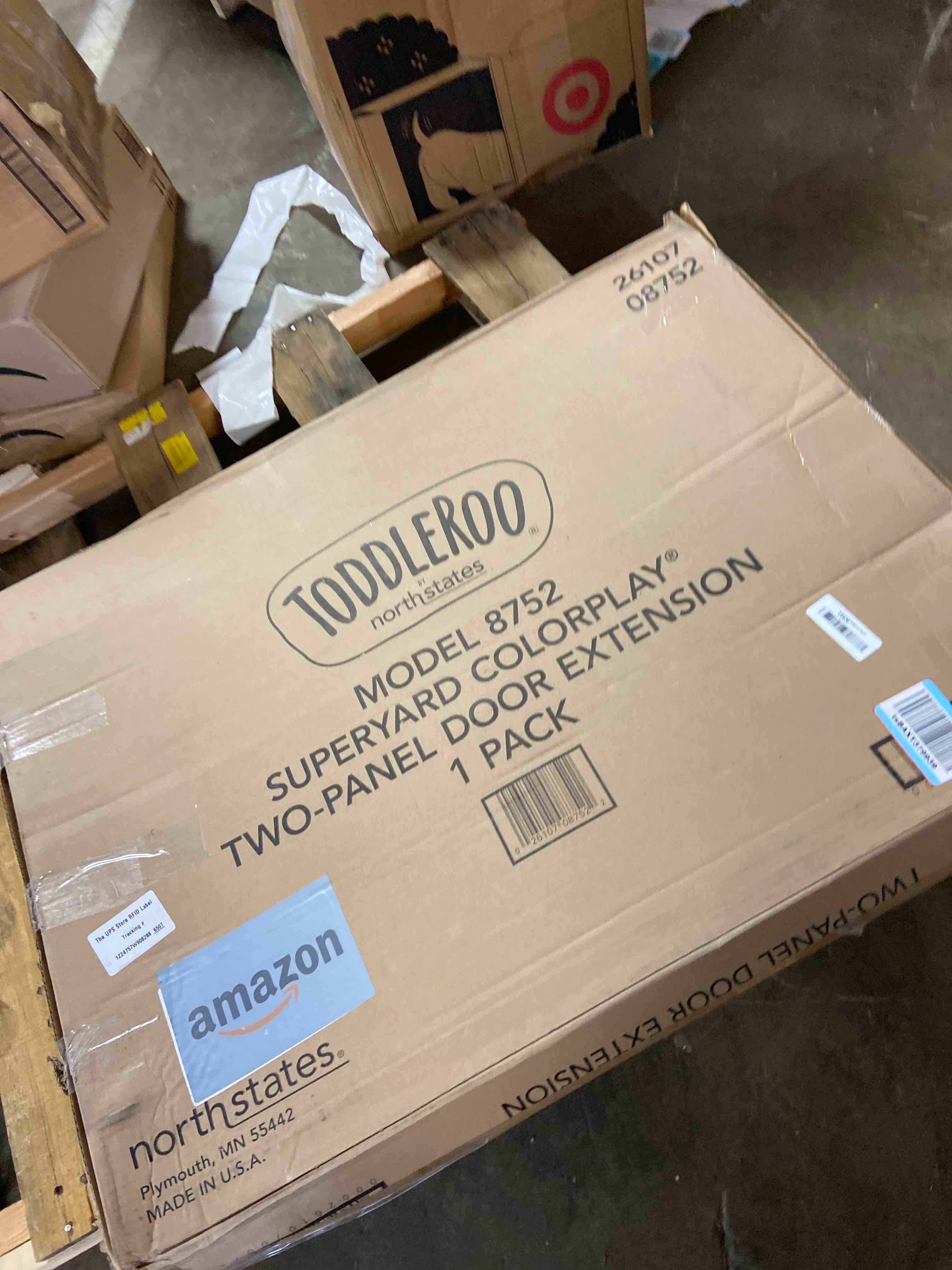 Condition photo showing New/Like New for Toddleroo by North States - Superyard Colorplay 2-Panel Door Extension: 65.5 Inch Play Yard Extension with Door - Works with Superyard Playpens - Colorplay 2-Panel Door Extension ColorPlay