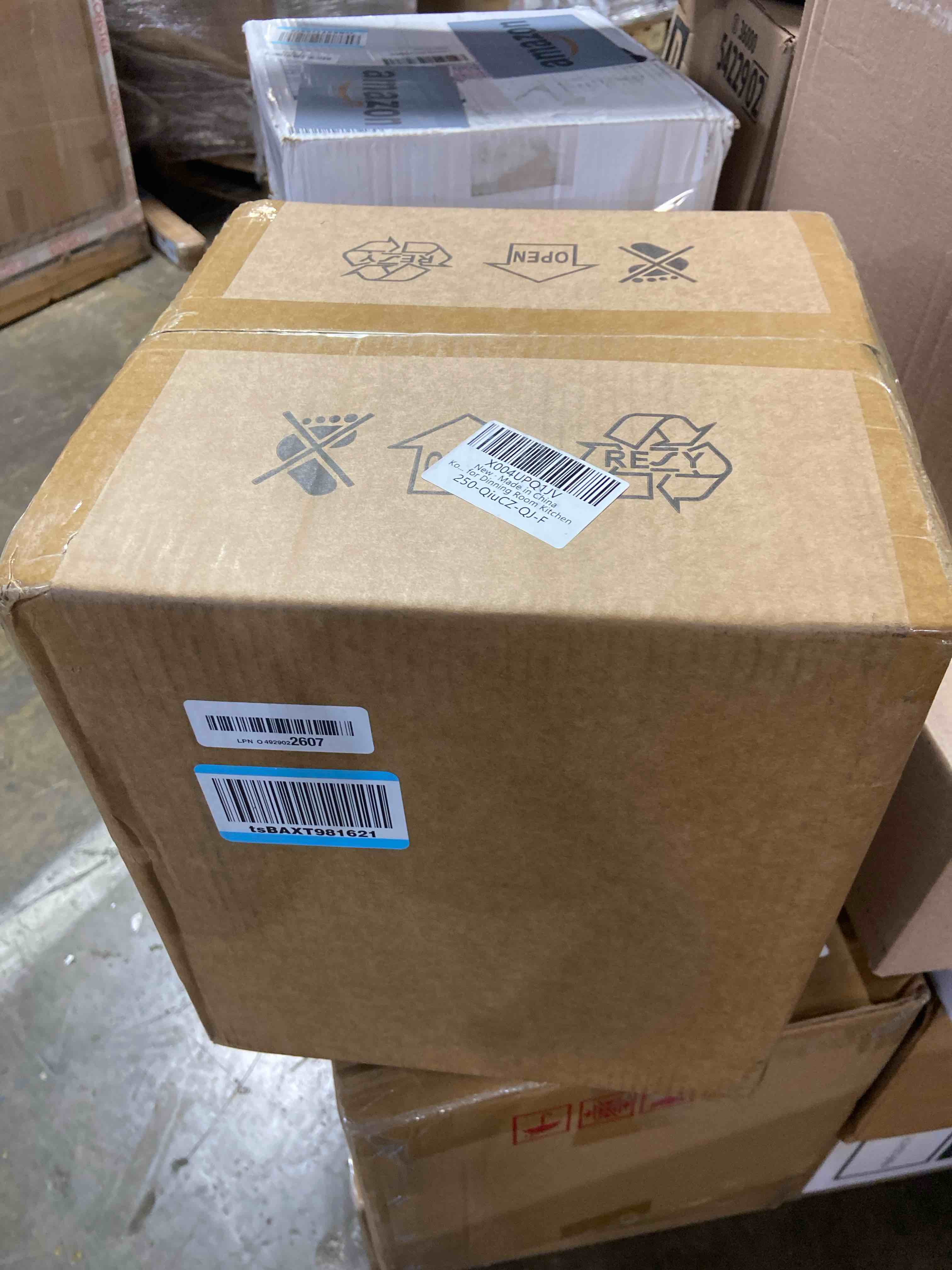 Condition photo showing New/Like New for KoKo&Yukina 10" Globe Pendant Light Gold Plug in Pendant Light Adjustable Hanging Lights with Plug in Cord Brushed Gold Finished with Clear Glass Lampshade for Bedroom Kitchen Island?Bulb Included?