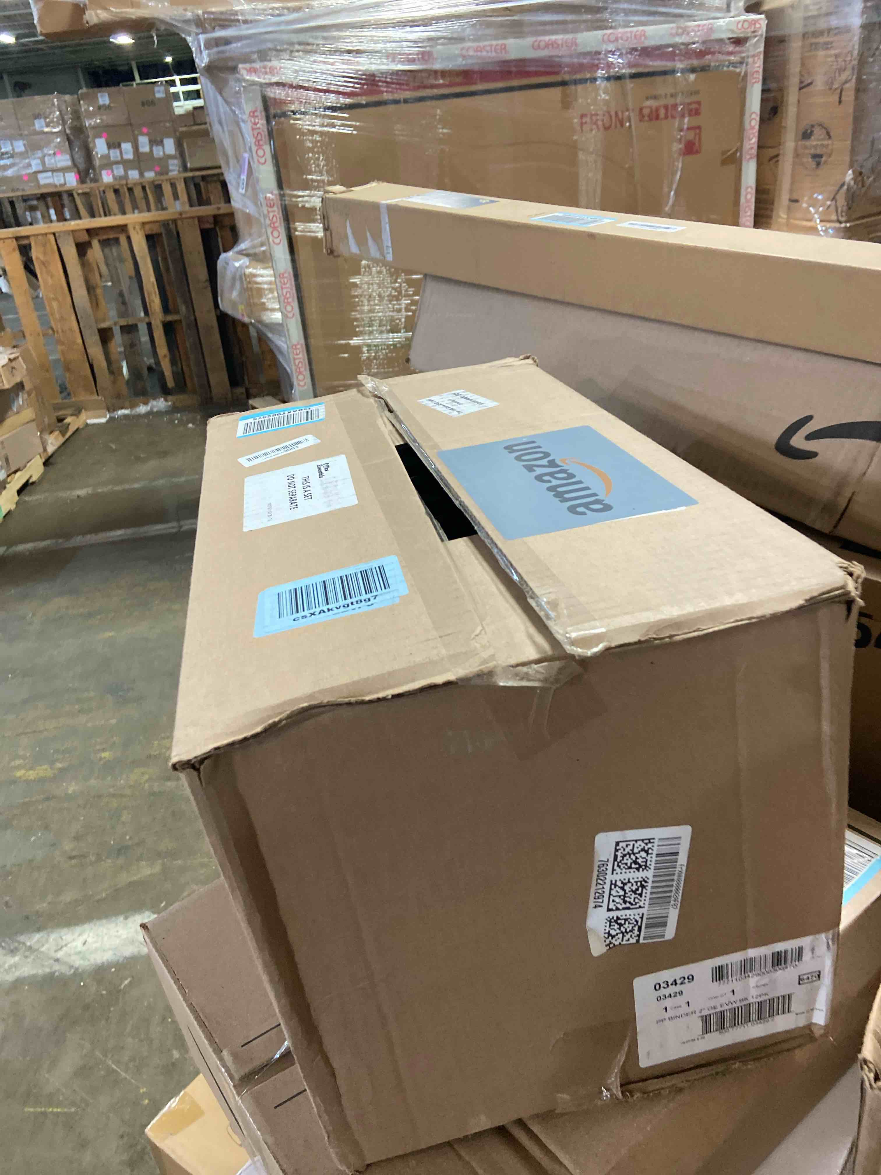 Condition photo showing New/Like New for Office Essentials Economy View 3 Ring Binders  2  Round Rings  2.8  Spine  375-Sheet Capacity  Black Binders (12-Pack of 03429)