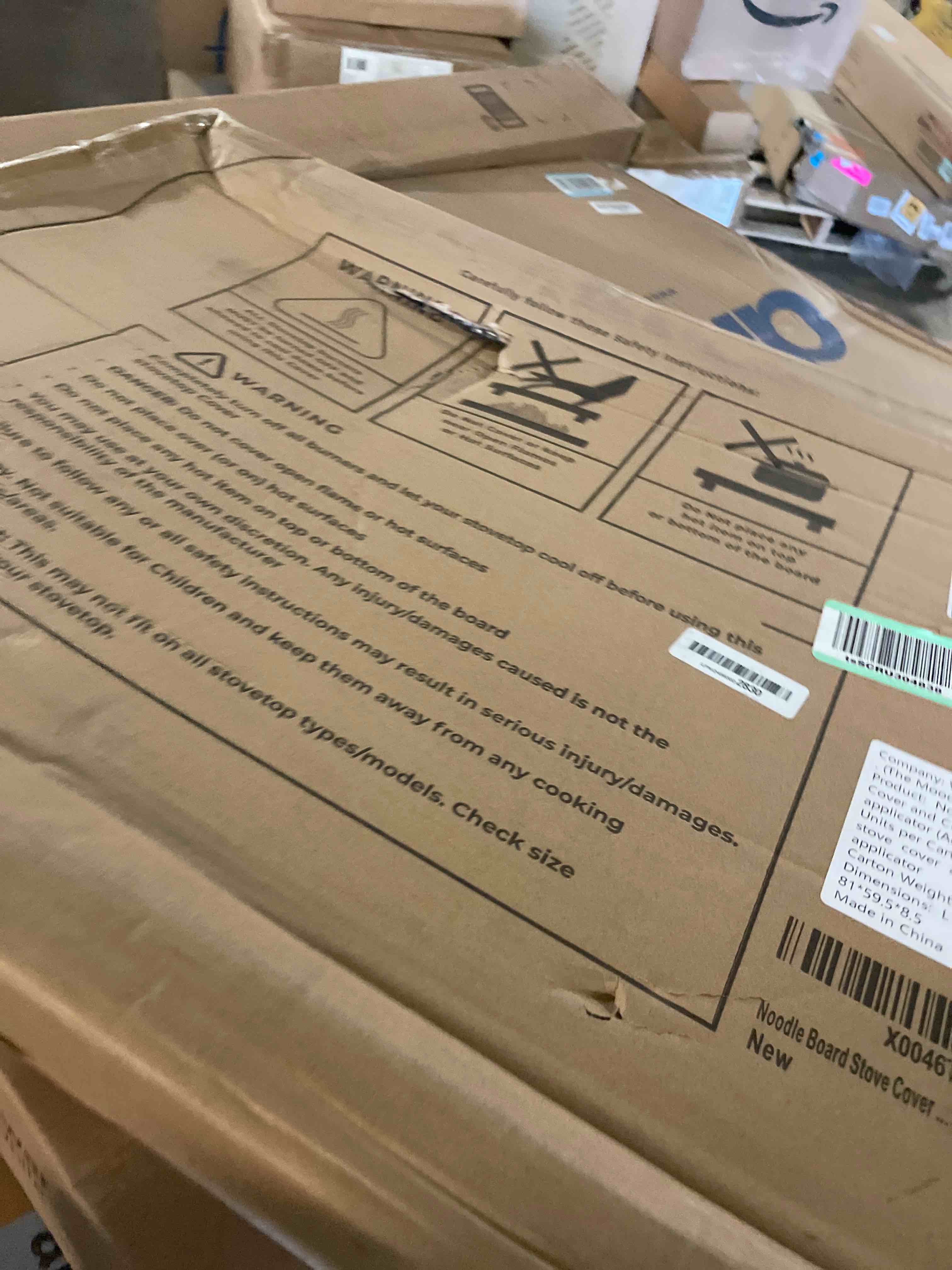 Condition photo showing Good Condition for Noodle Board Stove Cover Cutting Board with Handle - Stove Top Cover with Care Brush and FSC Certification - Multiuse Gas Stove Cover Board for Serving Chopping Decorating, 30" x 22"