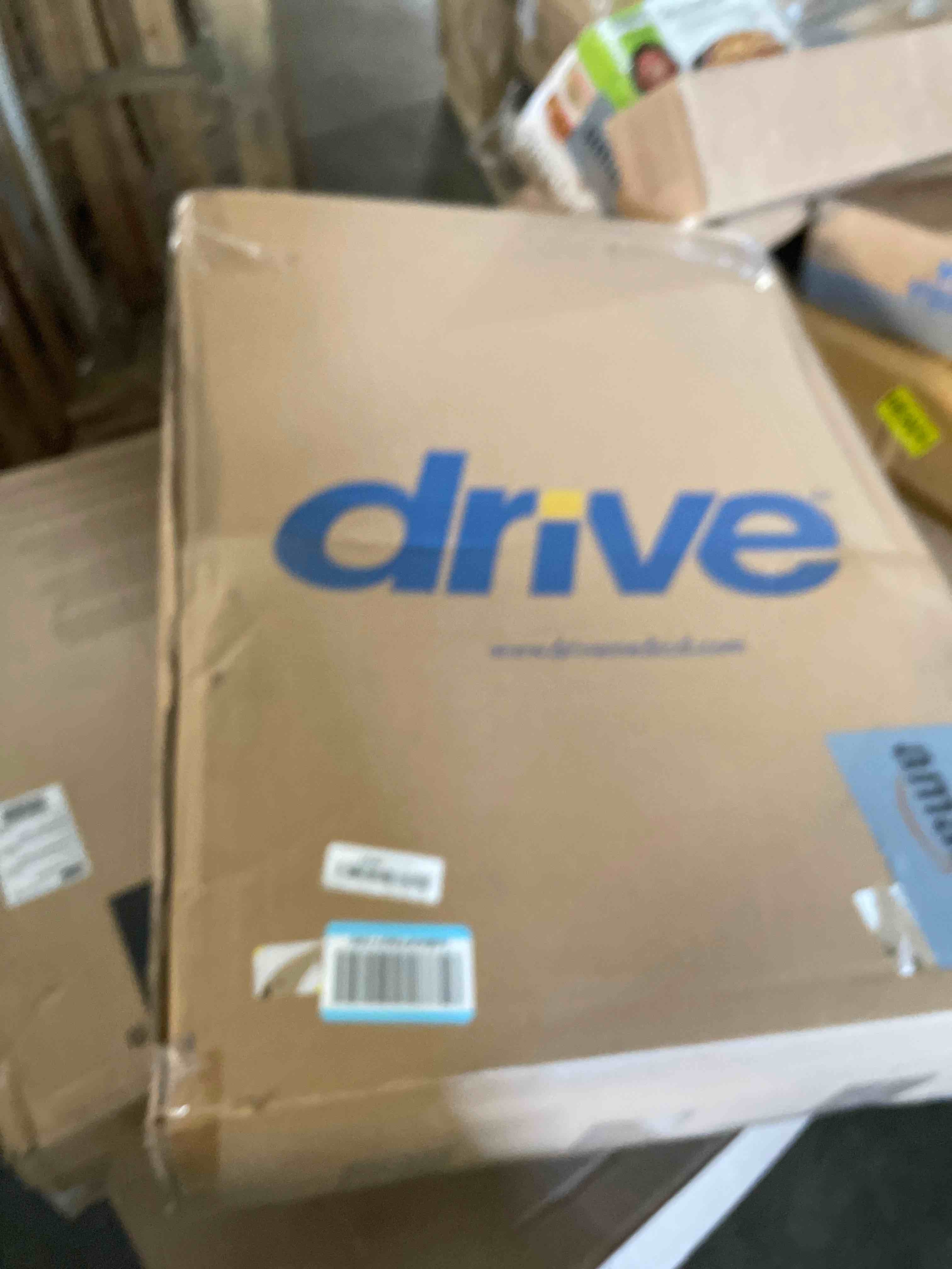 Condition photo showing Good Condition for Drive Medical Rollator Walker with Seat - Stable Mobility Support - Height Adjustable - Durable Steel Frame Construction - Smooth 7.5" Wheels - Foldable Frame - 350 Lb Limit - Red