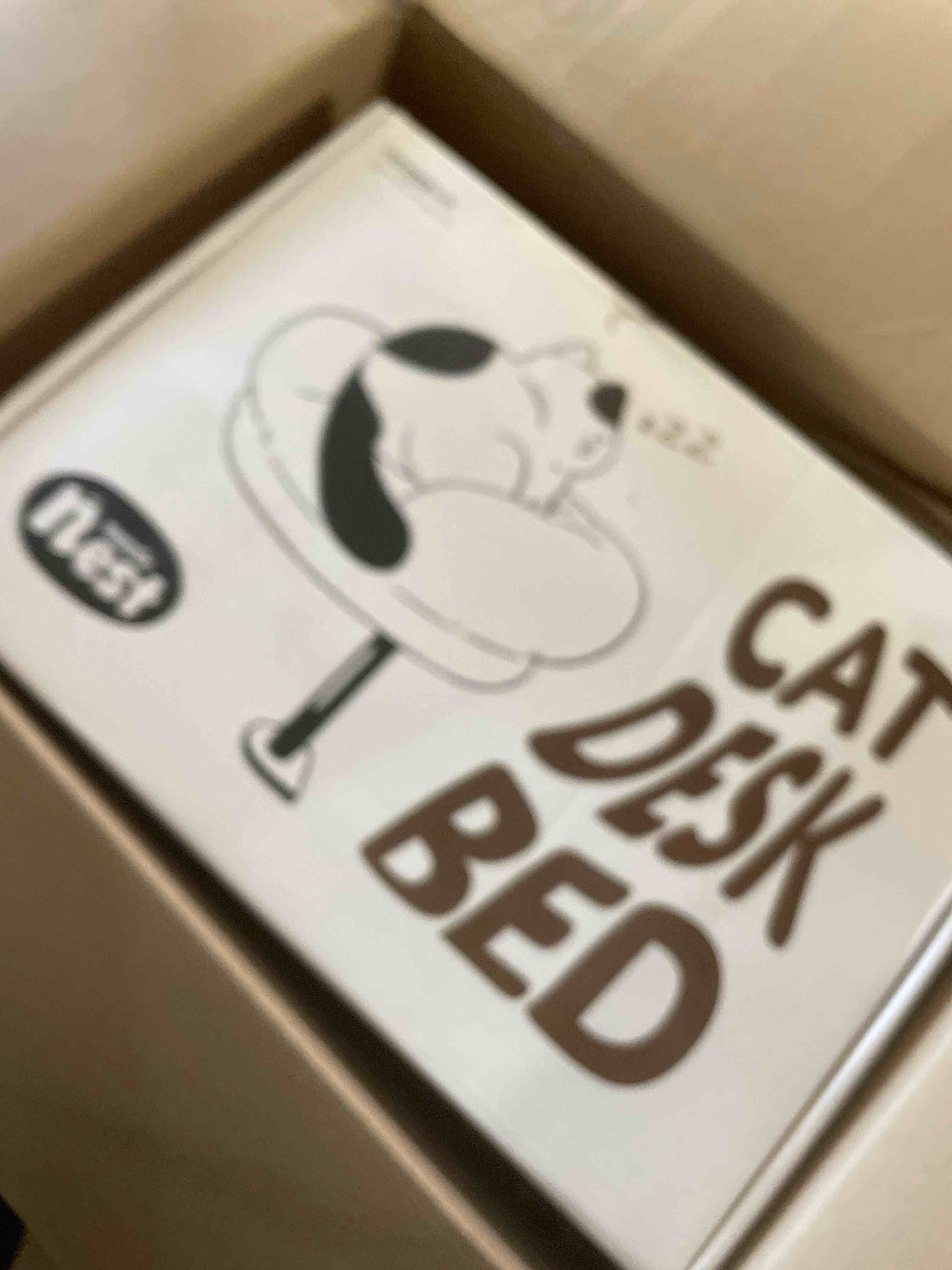 Condition photo showing New/Like New for Cat Desk Bed with 360° Rotation & Height Adjustment, 60LB Capacity – Ultra-Plush Desk Mounted Perch Attachment, Table Cat Bed for Computer Desk, Washable Fluffy Hammock Long Hair