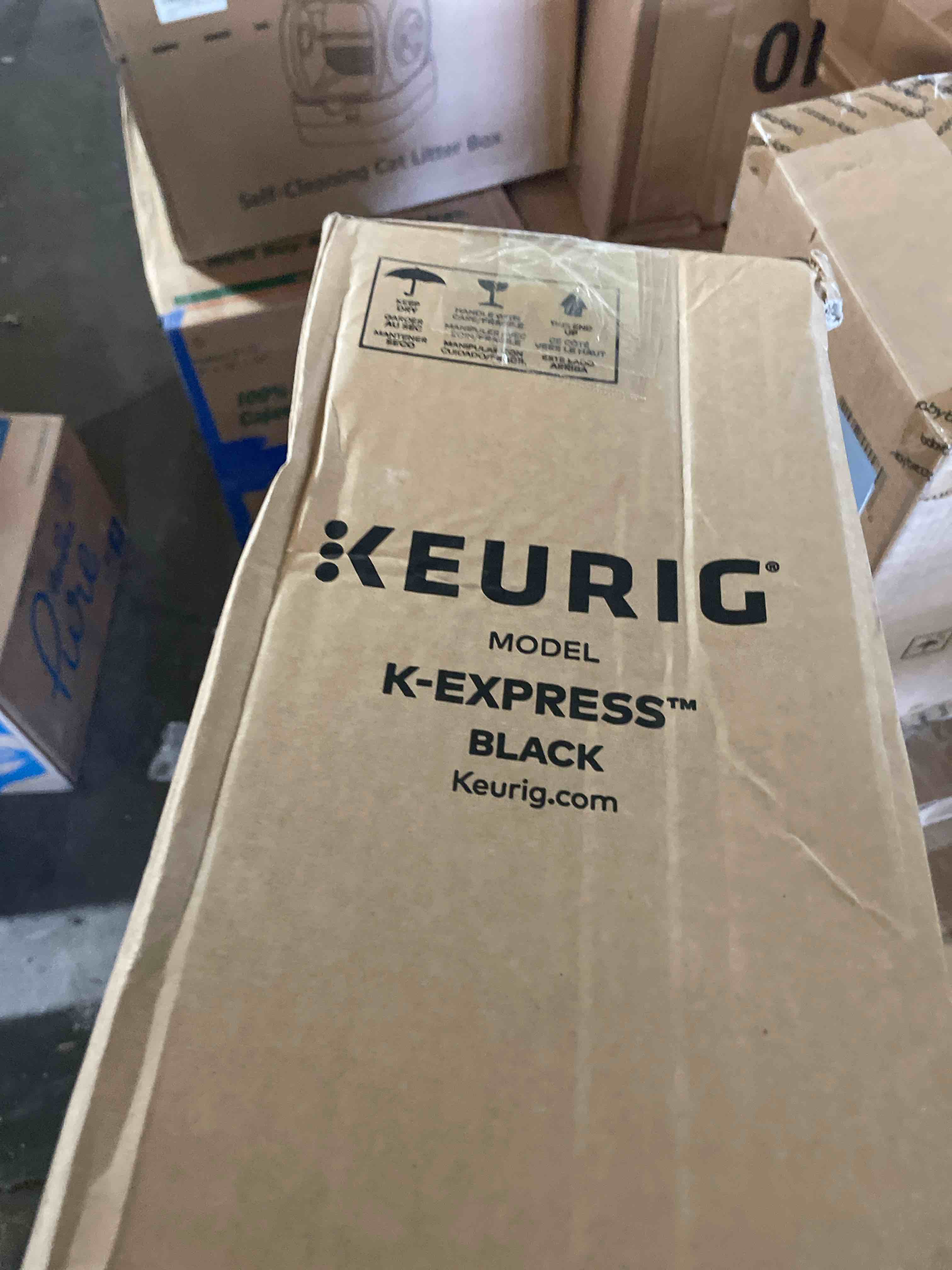 Condition photo showing Good Condition for Keurig K-Express Single Serve K-Cup Pod Coffee Maker, 3 Brew Sizes, Strong Button Feature, 42oz Removable Reservoir, Black