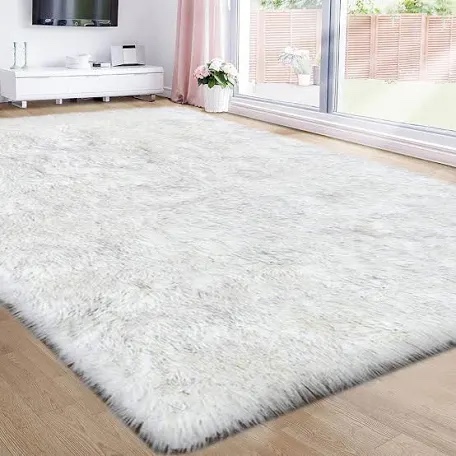 Keilani  Faux  Sheepskin  Shag Rug.  American Homes