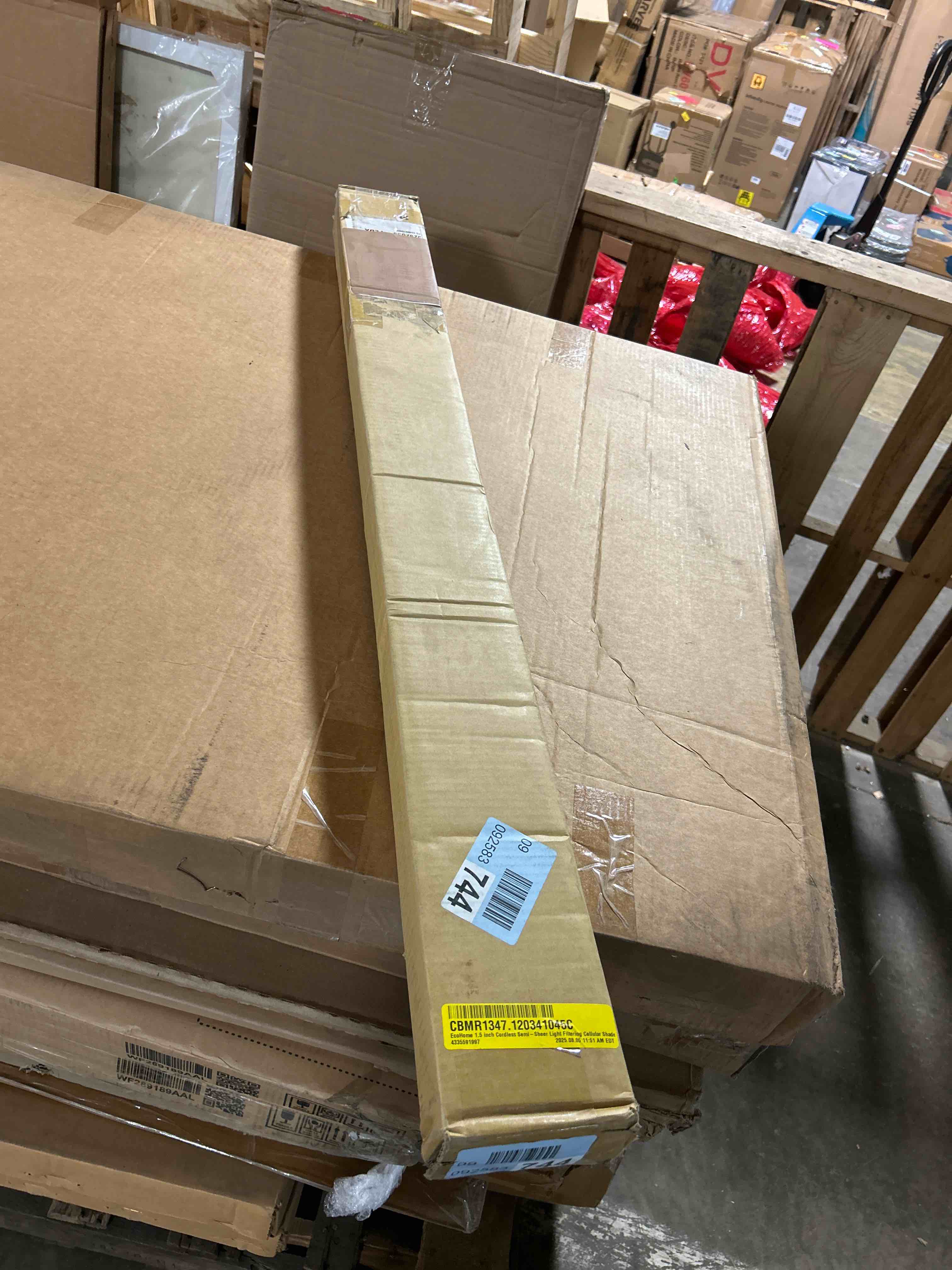 Condition photo showing New/Like New for EcoHome 1.5 inch Cordless Semi-Sheer Light Filtering Cellular Shades