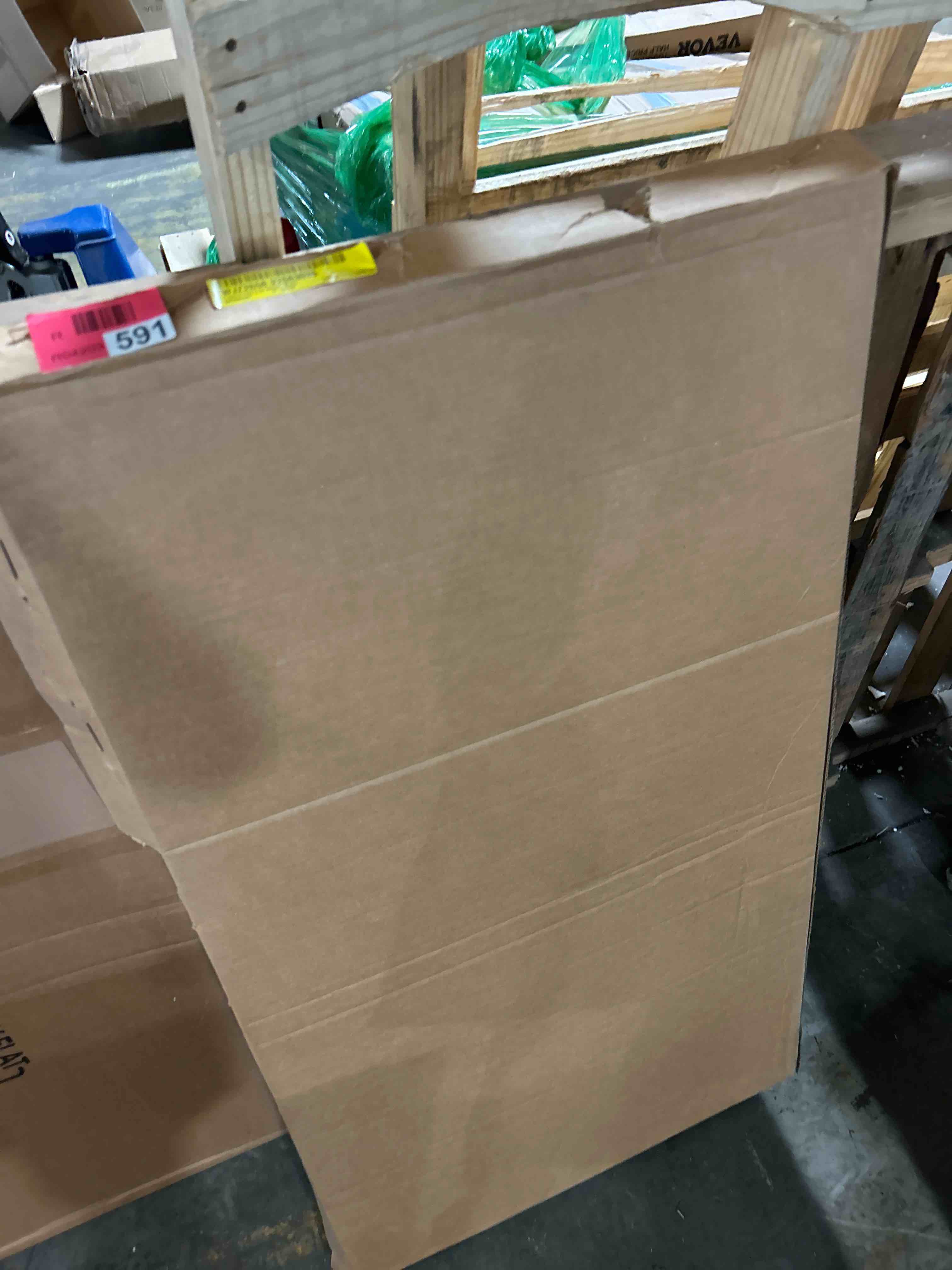 Condition photo showing As Is for triptych fish " 3 - pieces painting print(middle painting only )