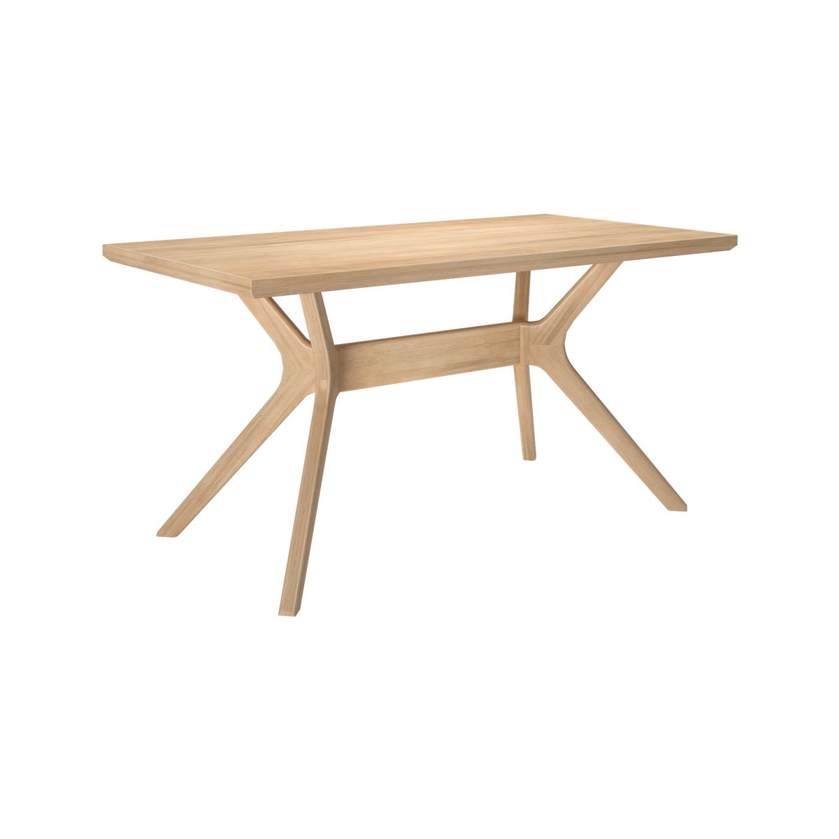Muhsina Cross Leg Rectangular Dining Table