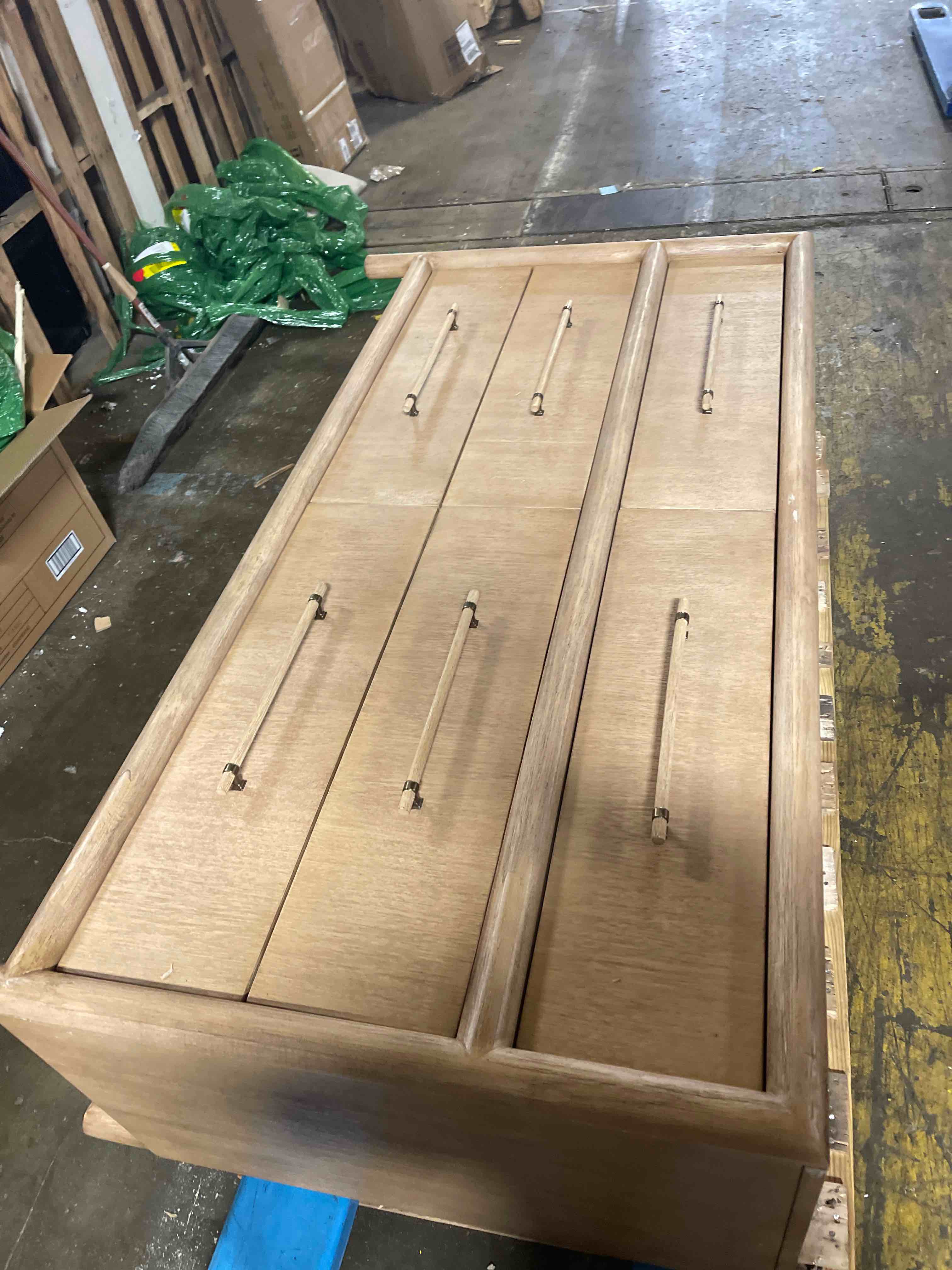 Condition photo showing Good Condition for Skylar 6-Drawer Brown Wood Dresser | Acacia