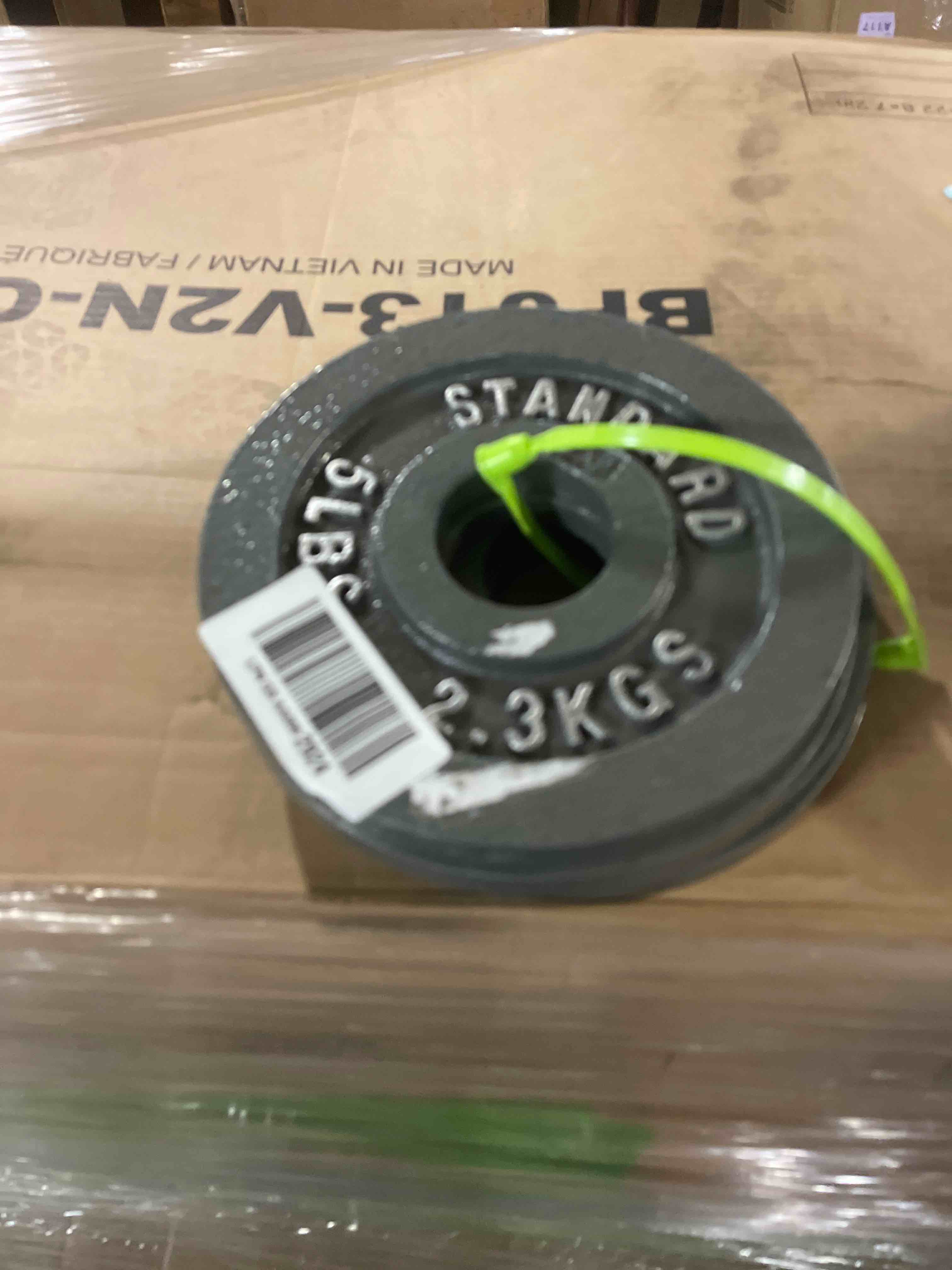 Condition photo showing New/Like New for CAP Barbell 2-Inch Olympic Weight Plate | Multiple Options Classic - Grey 5 lb - Set of 4