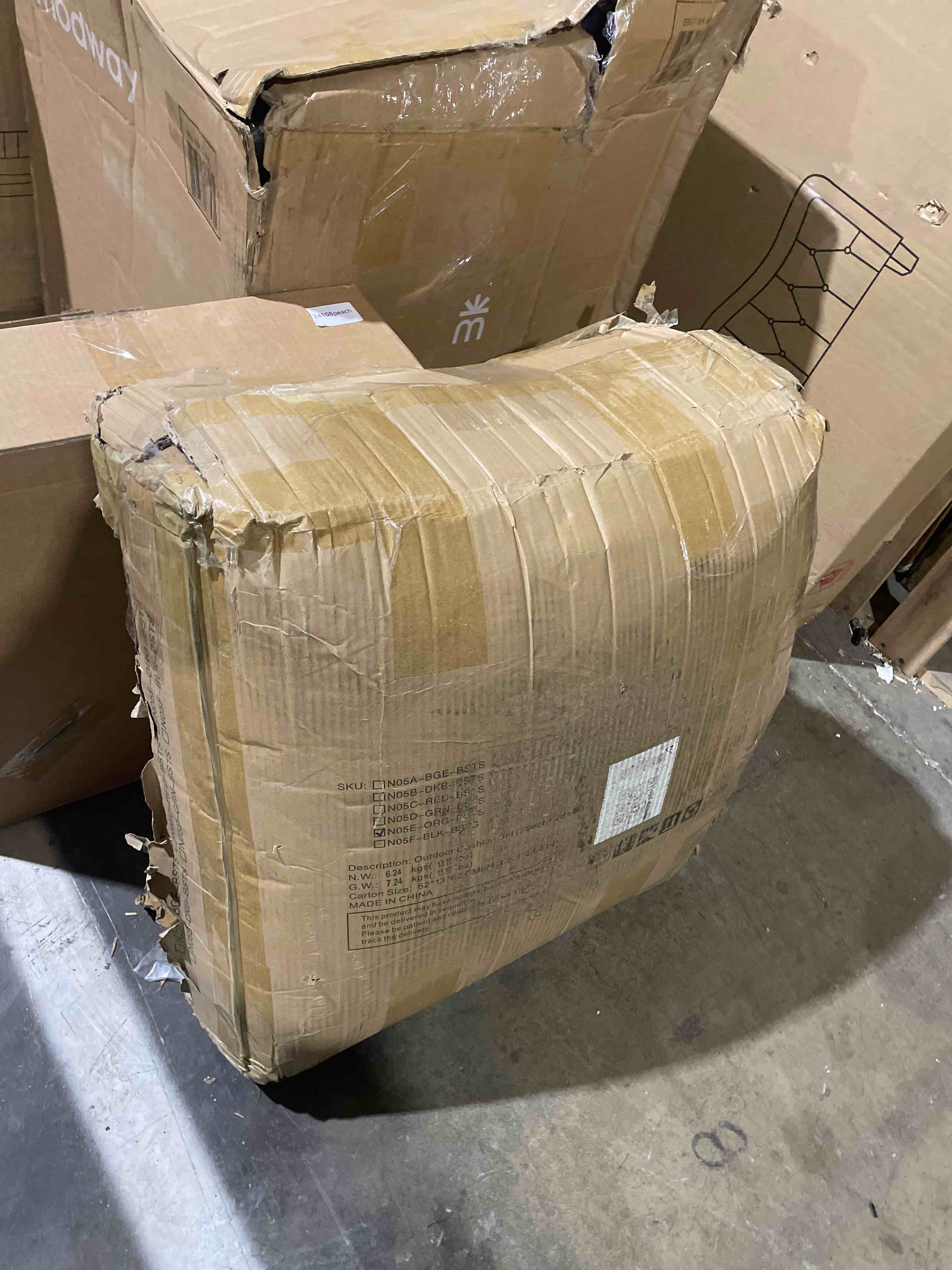 Condition photo showing New/Like New for 2Pcs Outdoor 4"Deep Seat Cushion Set With Olefin Fabric,