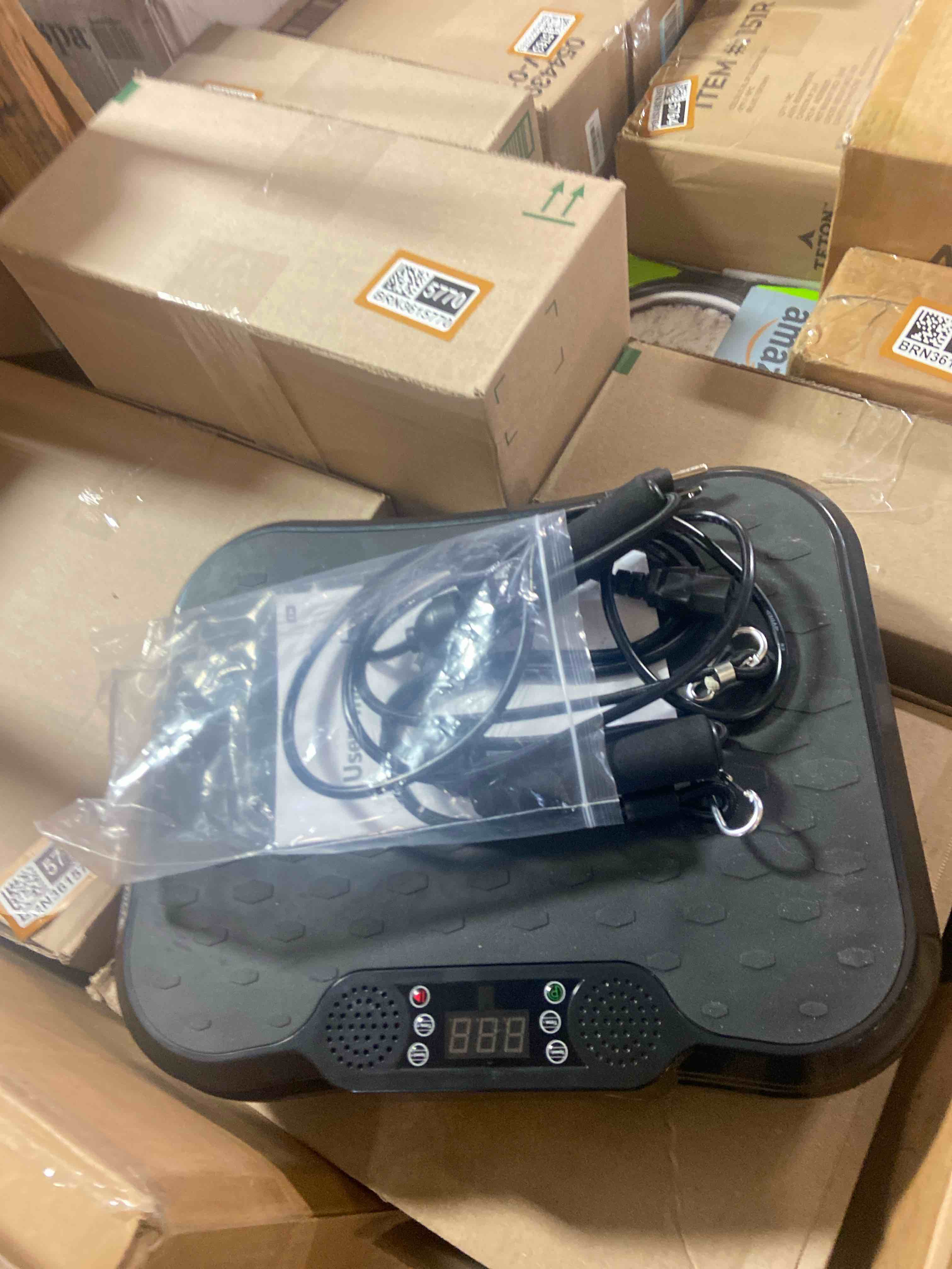 Condition photo showing New/Like New for NXSCI Vibration Plate Exercise Machine,Vibrating Platform for Lymphatic Drainage with 250 Speeds,450 lbs Weight Capacity,Vibrated Plates for Weight Loss,Full Body Workout Equipment for Fitness at Home Standard version