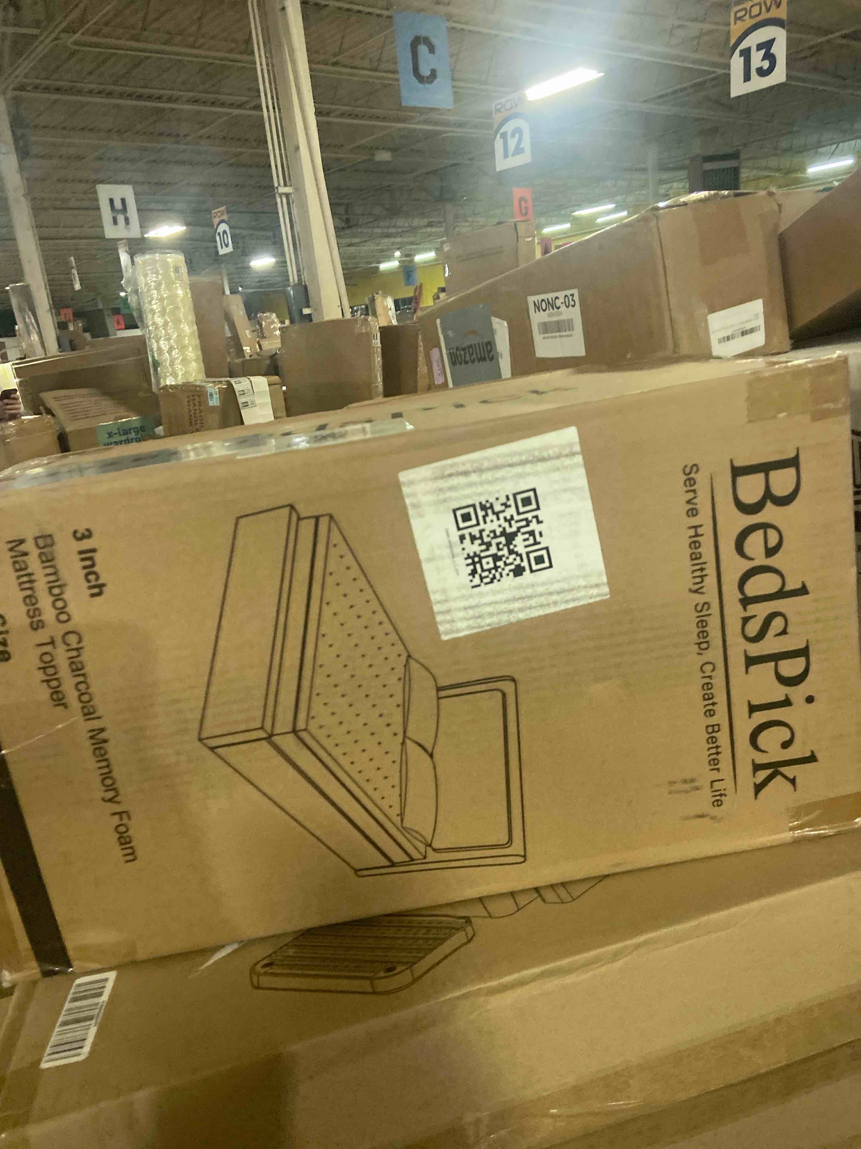 Condition photo showing New/Like New for Bamboo Mattress Topper Twin Size 3 Inch, Cooling Gel & Bamboo Charcoal Memory Foam Mattress Topper for Back Pain Relief, Firm Dual-Layer Foam Bed Pad with Removable Cover College Dorm Twin 3"-Bamboo